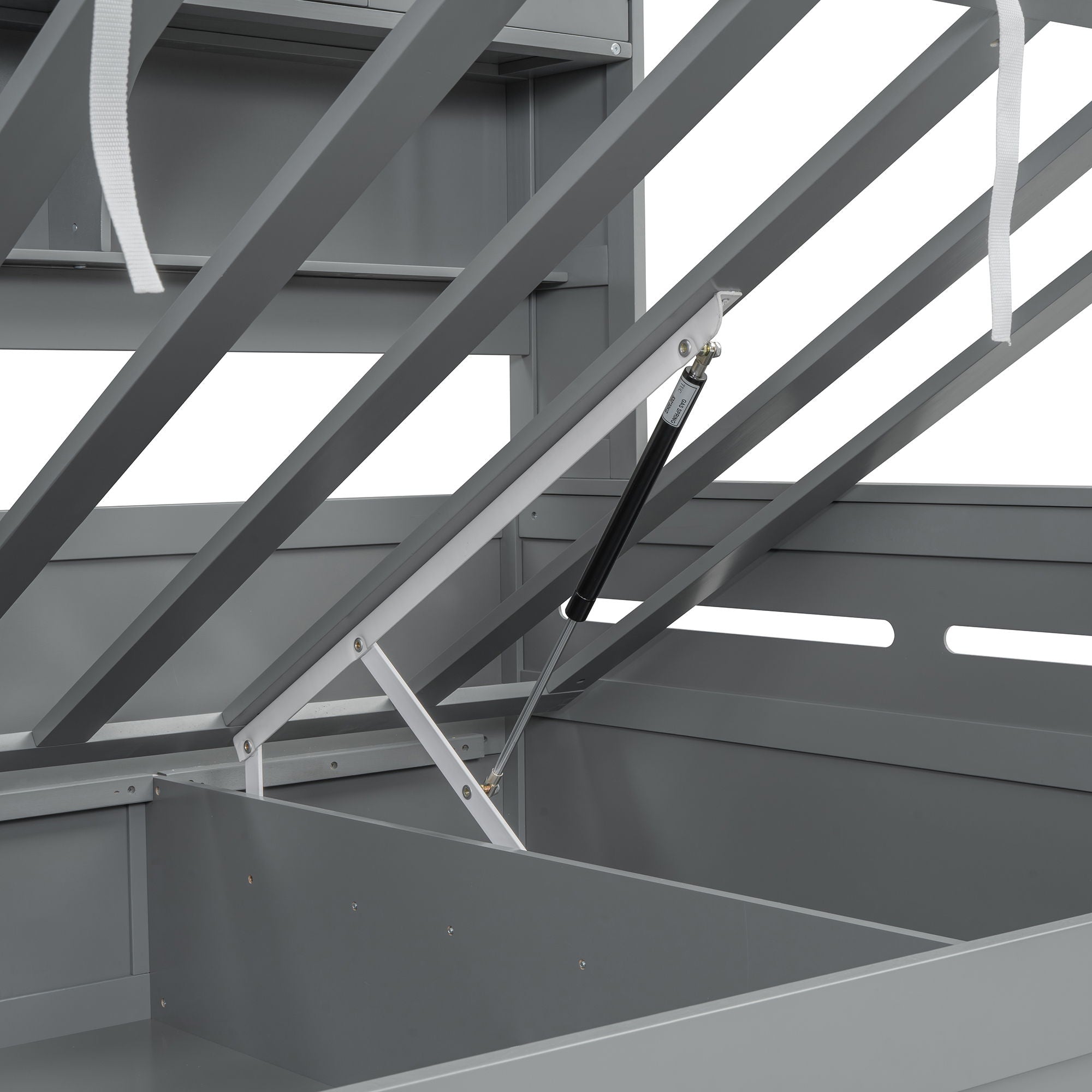 Daybed With All-In-One Cabinet And Shelf