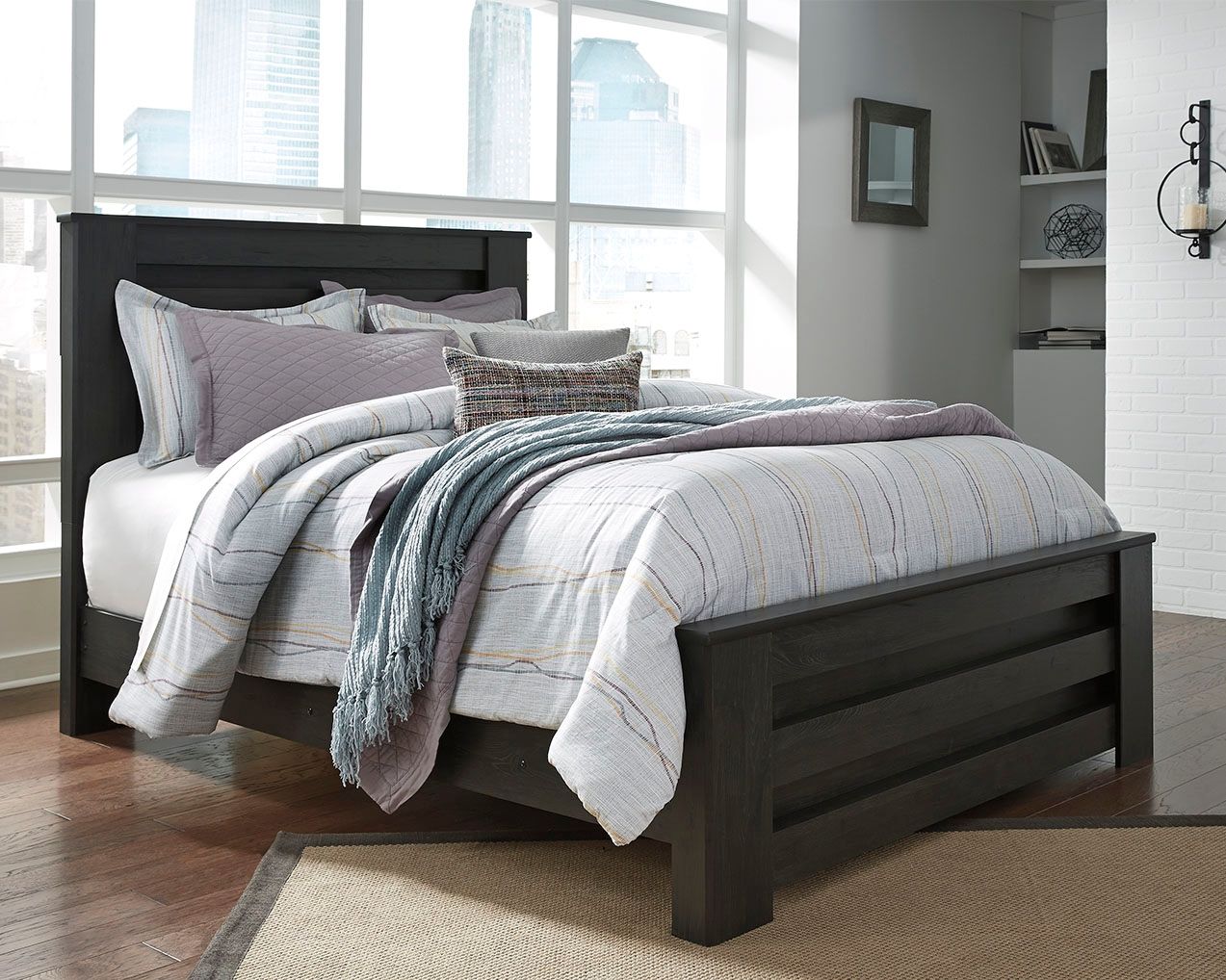Signature Design by Ashley® Brinxton - Panel Bed | Meri Furniture