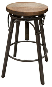 International Furniture Direct Marquez - Swivel Stool - Two Tone Light Brown | Meri Furniture