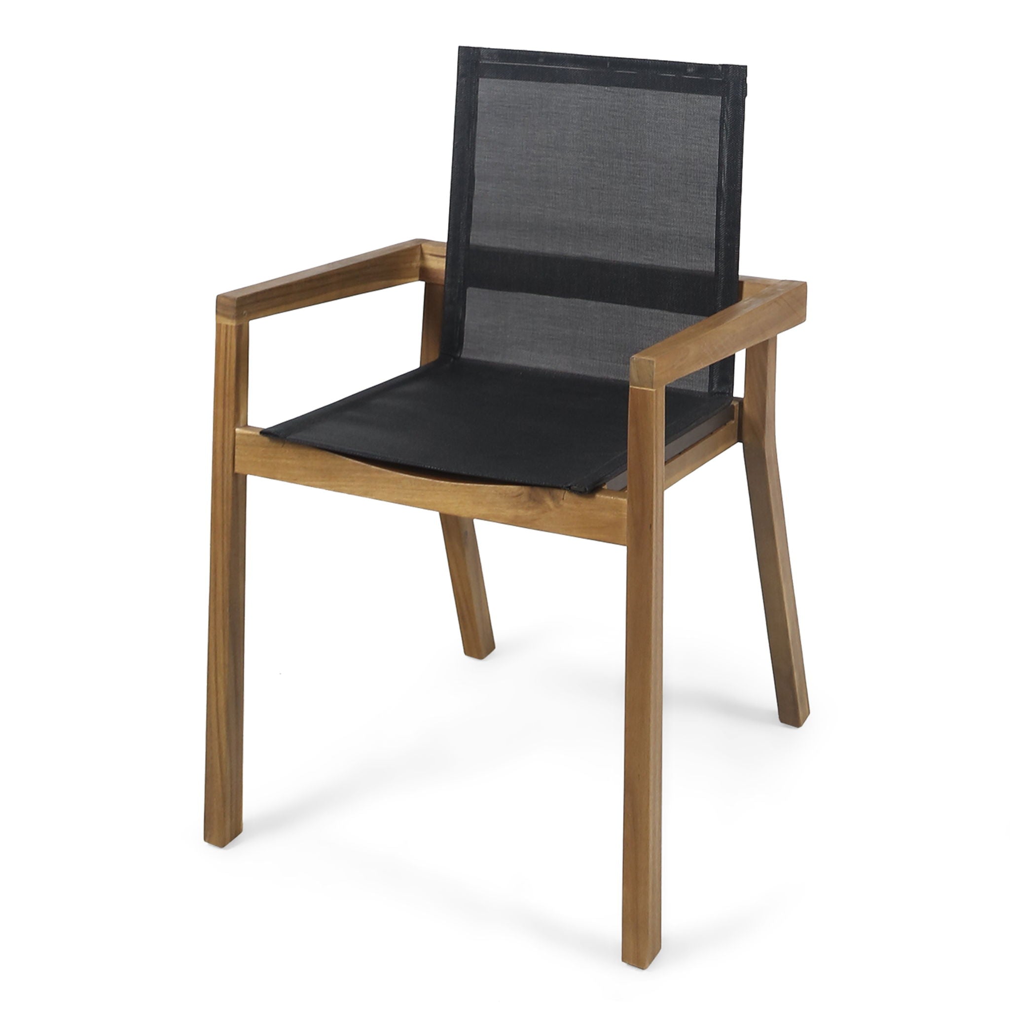 Belfast - Dining Chair With Acacia Wood Frame And Mesh Seating (Set of 2)
