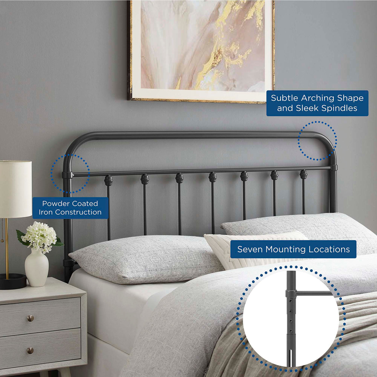 Sage Metal Full Headboard by Modway