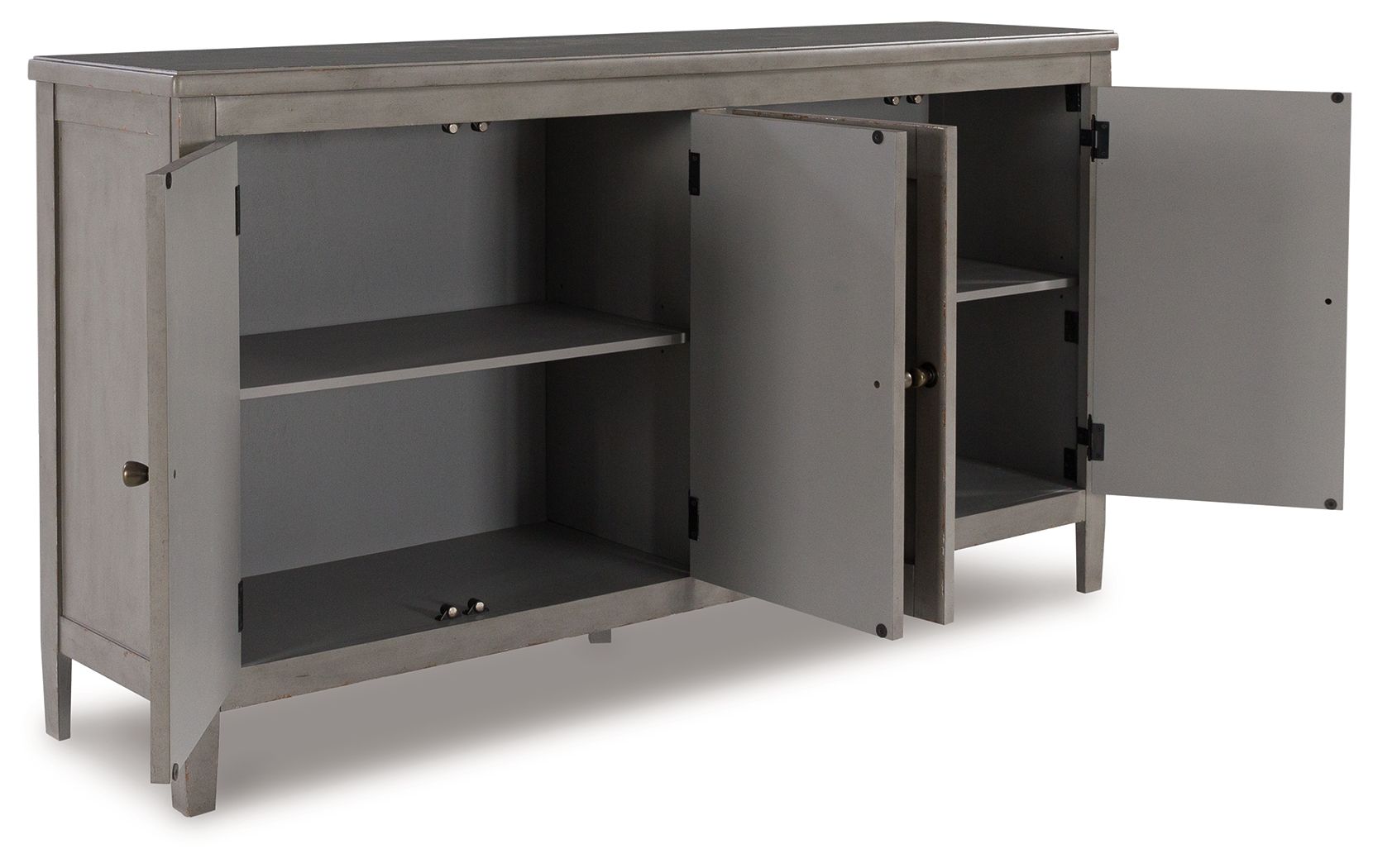 Signature Design by Ashley® Charina - Antique Gray - Accent Cabinet | Meri Furniture