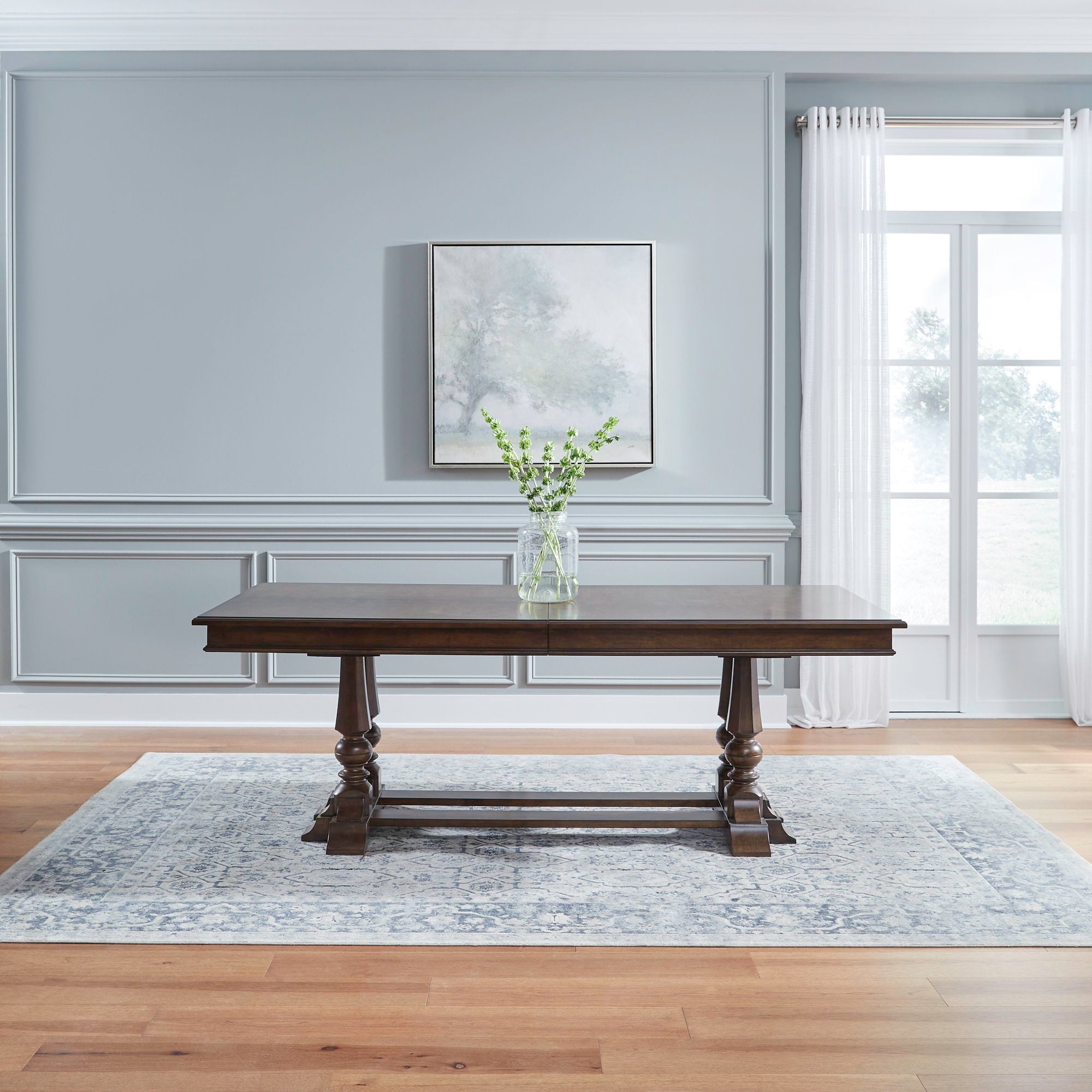 Liberty Furniture Arden Road - Trestle Table Set - Satin Cherry | Meri Furniture