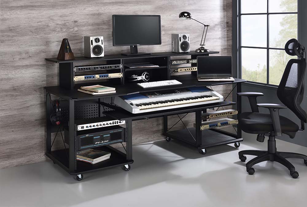 Bigger and better than ever, the Megara music desk is a great option for aspiring artists or producers.