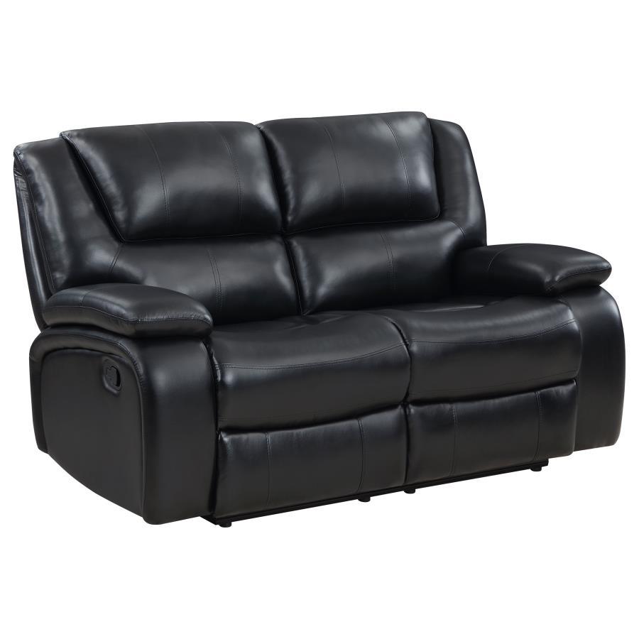 Coaster Fine Furniture Camila - Upholstered Motion Reclining Loveseat | Meri Furniture