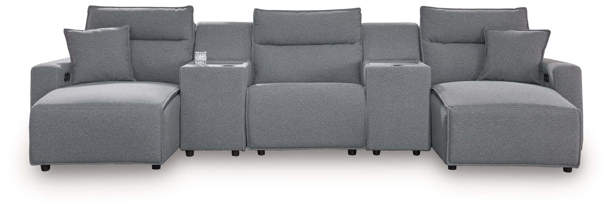 ModMax II - Salt And Pepper - Reclining Sectional