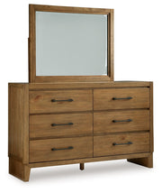 Signature Design by Ashley® Sherbana - Light Brown - Dresser And Mirror | Meri Furniture
