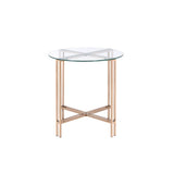 Veises - End Table - Champagne