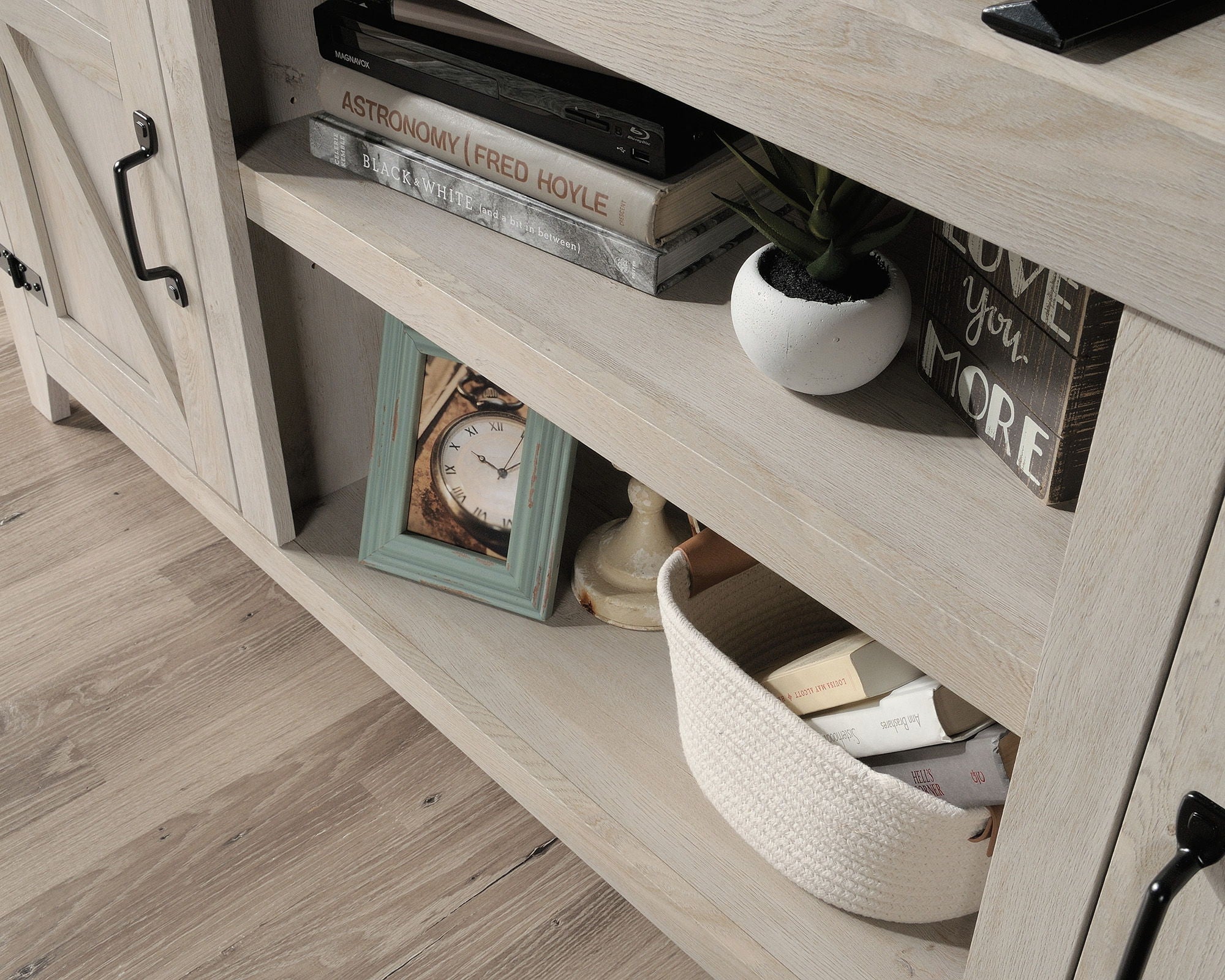 Chalked Chestnut Farmhouse TV Credenza