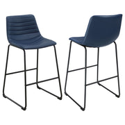 Coaster Fine Furniture Zuni - Faux Leather Upholstered Bar Chair (Set of 2) | Meri Furniture
