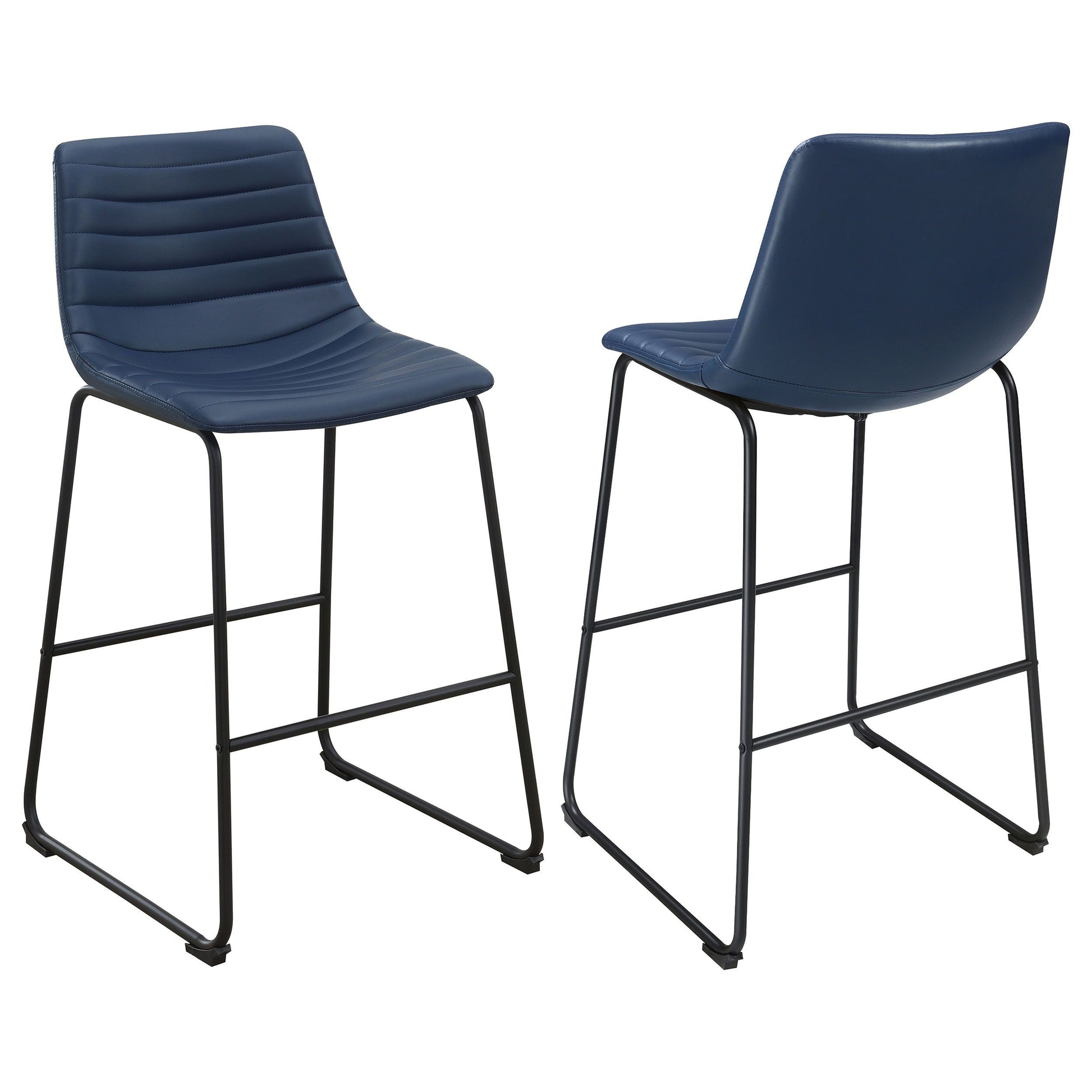 Coaster Fine Furniture Zuni - Faux Leather Upholstered Bar Chair (Set of 2) | Meri Furniture