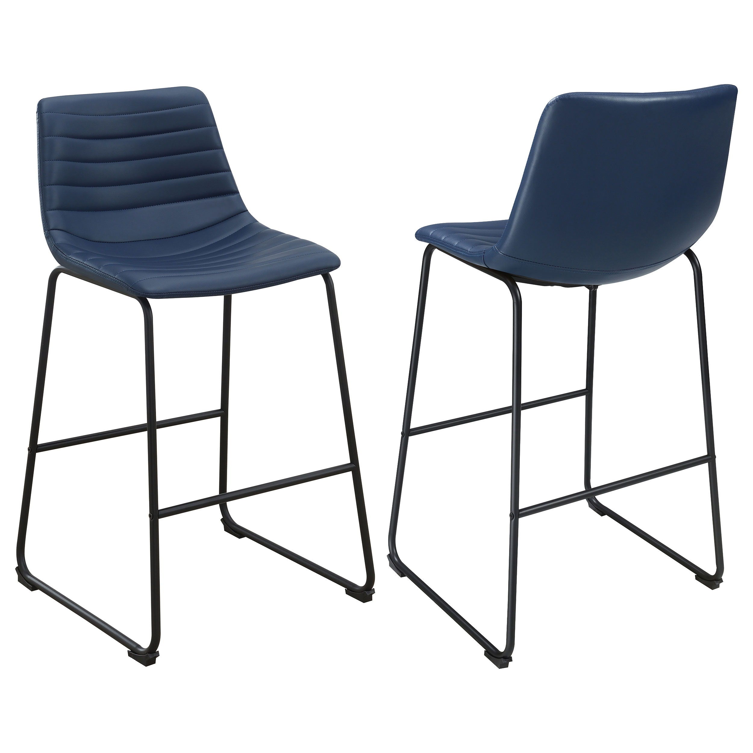 Coaster Fine Furniture Zuni - Faux Leather Upholstered Bar Chair (Set of 2) | Meri Furniture