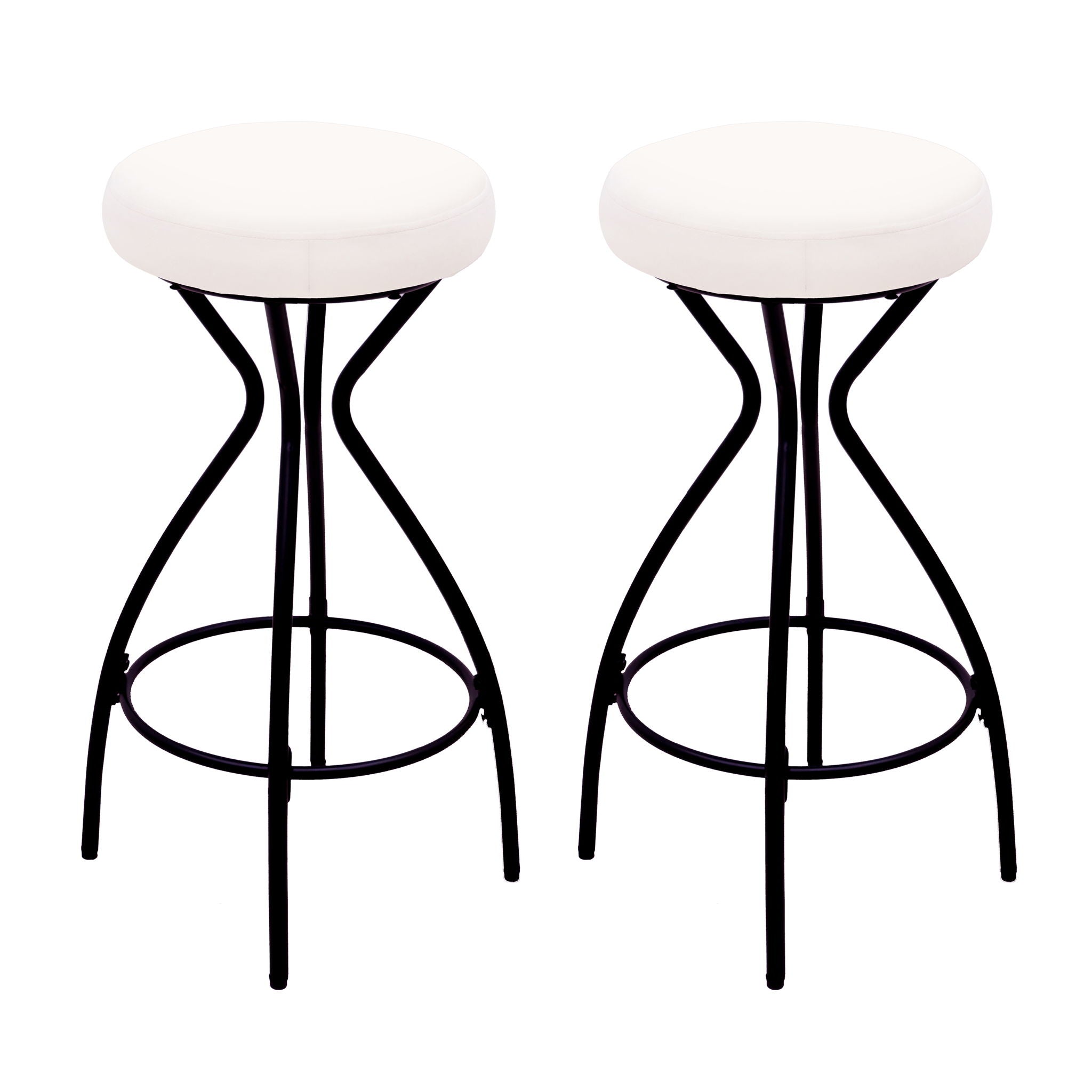 Modern Backless Bar Stools For Kitchen Island (Set of 2)