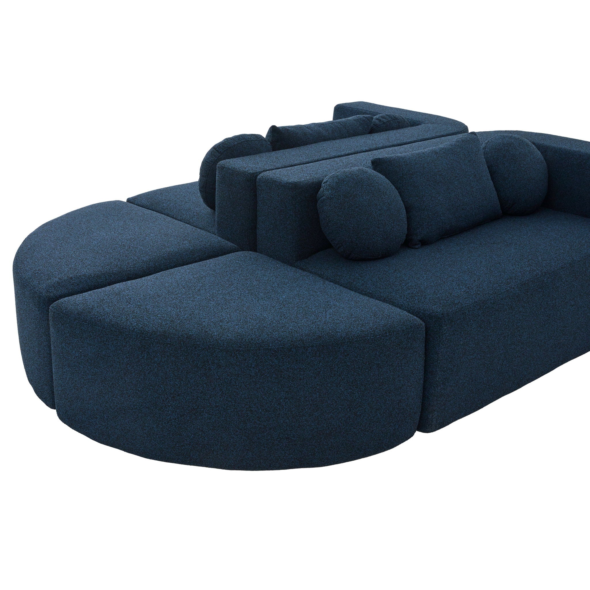 Boneless - Couch Modular Sectional Sofa With Deep Seating And Curved Design