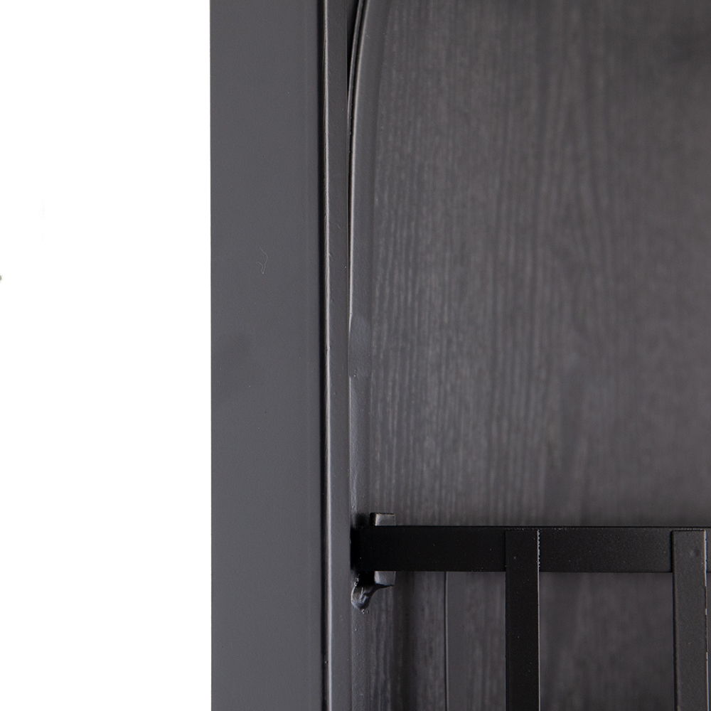 Full Length Standing Mirror, 360° Swivel Floor Mirror For Bedroom - Black