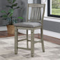 Furniture of America Anaya - Counter Height Chair (Set of 2) - Gray / Light Gray | Meri Furniture