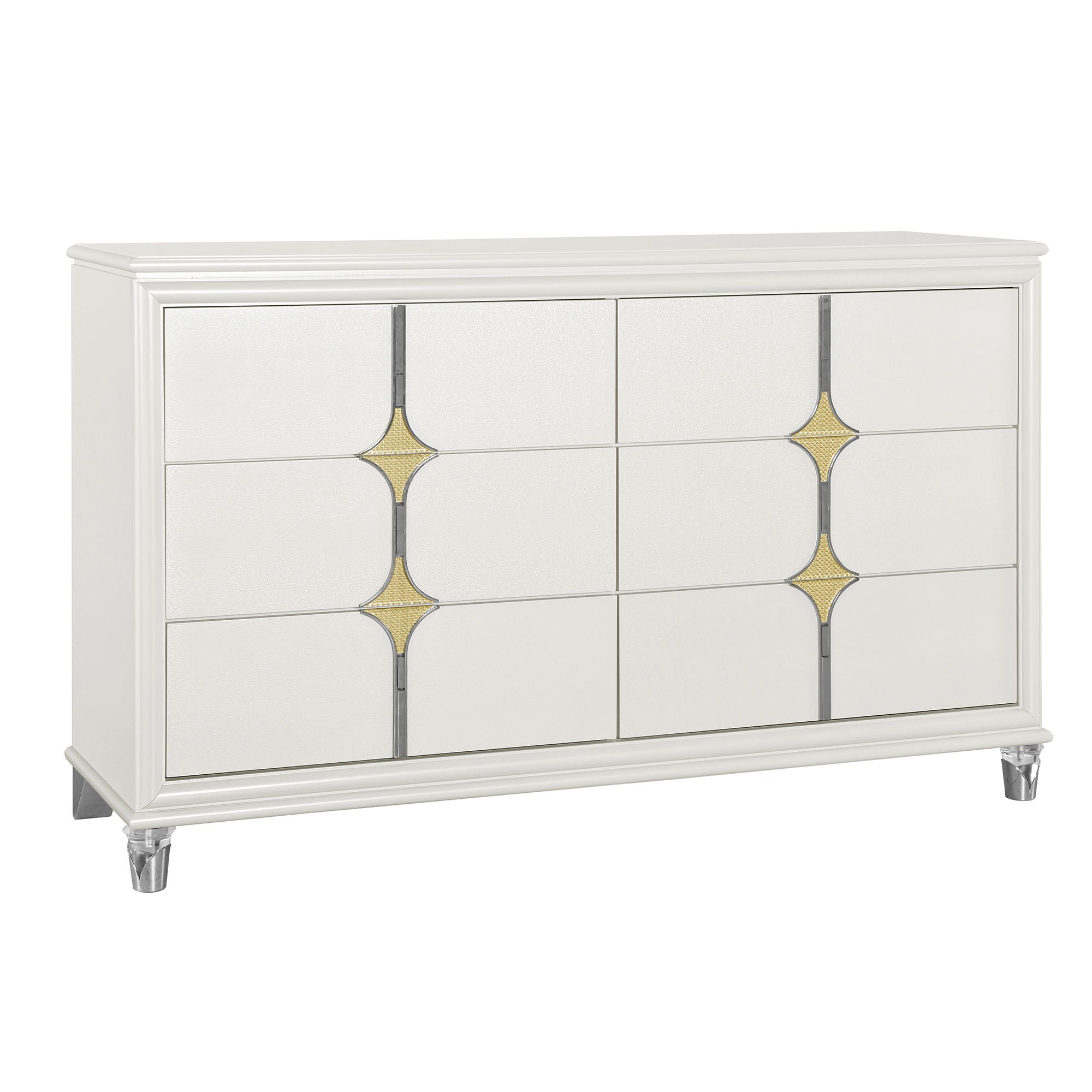 Uriuni - Dresser - Gold / White