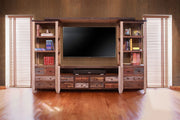International Furniture Direct Antique Multicolor - Wall Unit - Light Brown | Meri Furniture