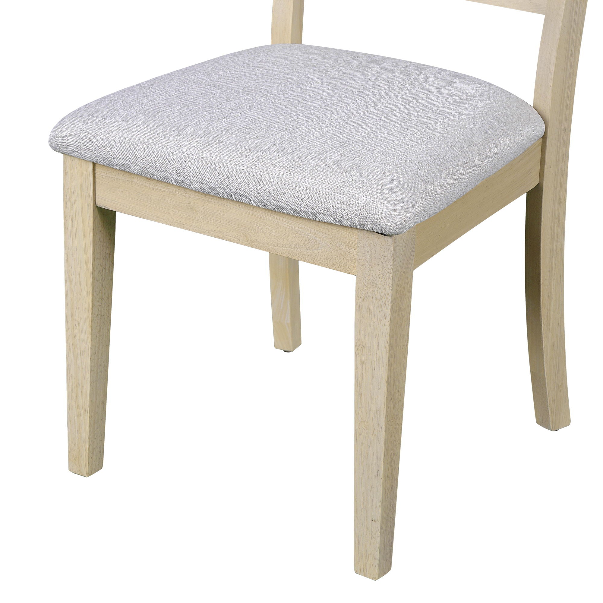 Upholstered Armless Chairs With High Ladder Back