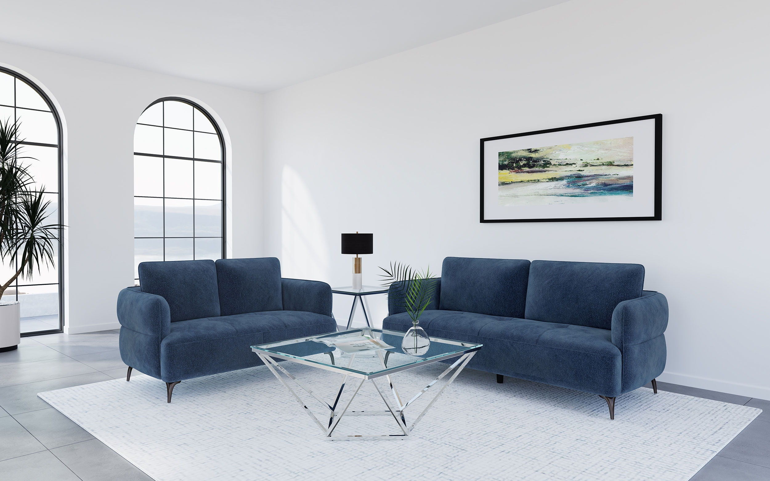 Coaster Fine Furniture Lively - Chenille Upholstered Sofa Set | Meri Furniture