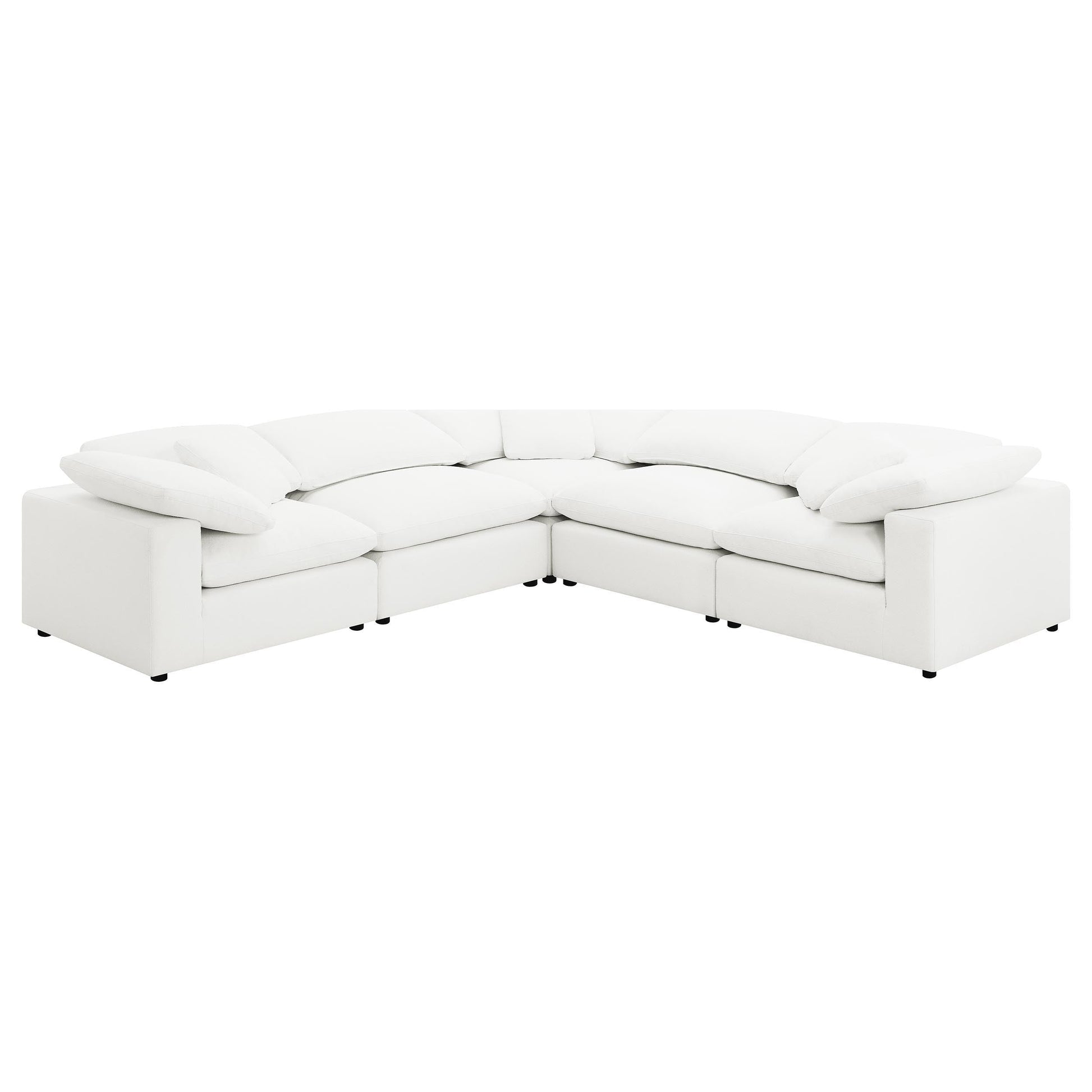 Coaster Fine Furniture Raleigh - Boucle Upholstered Modular Sectional | Meri Furniture