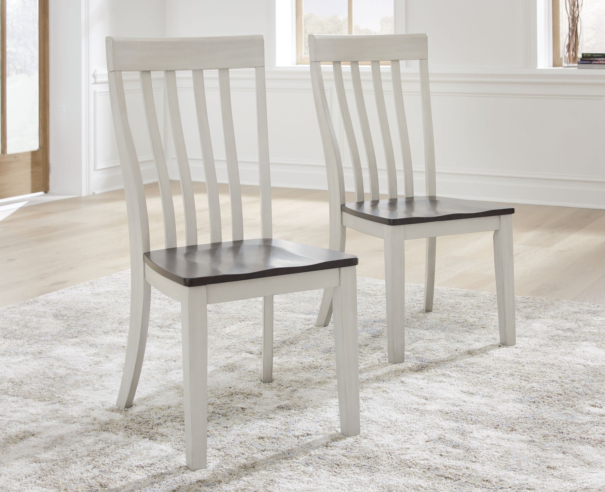 Signature Design by Ashley® Darborn - Gray / Brown - Dining Room Side Chair (Set of 2) | Meri Furniture