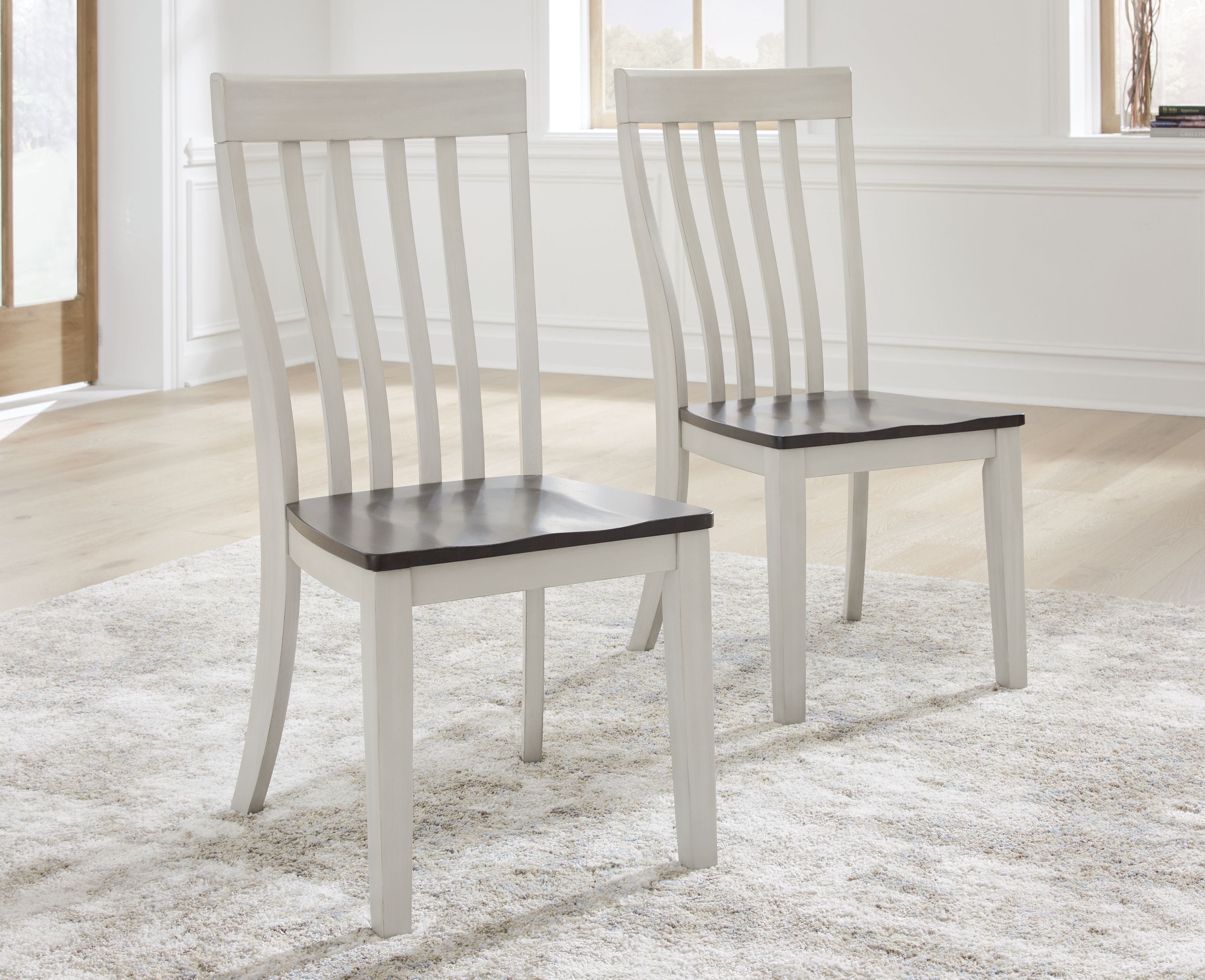 Signature Design by Ashley® Darborn - Gray / Brown - Dining Room Side Chair (Set of 2) | Meri Furniture
