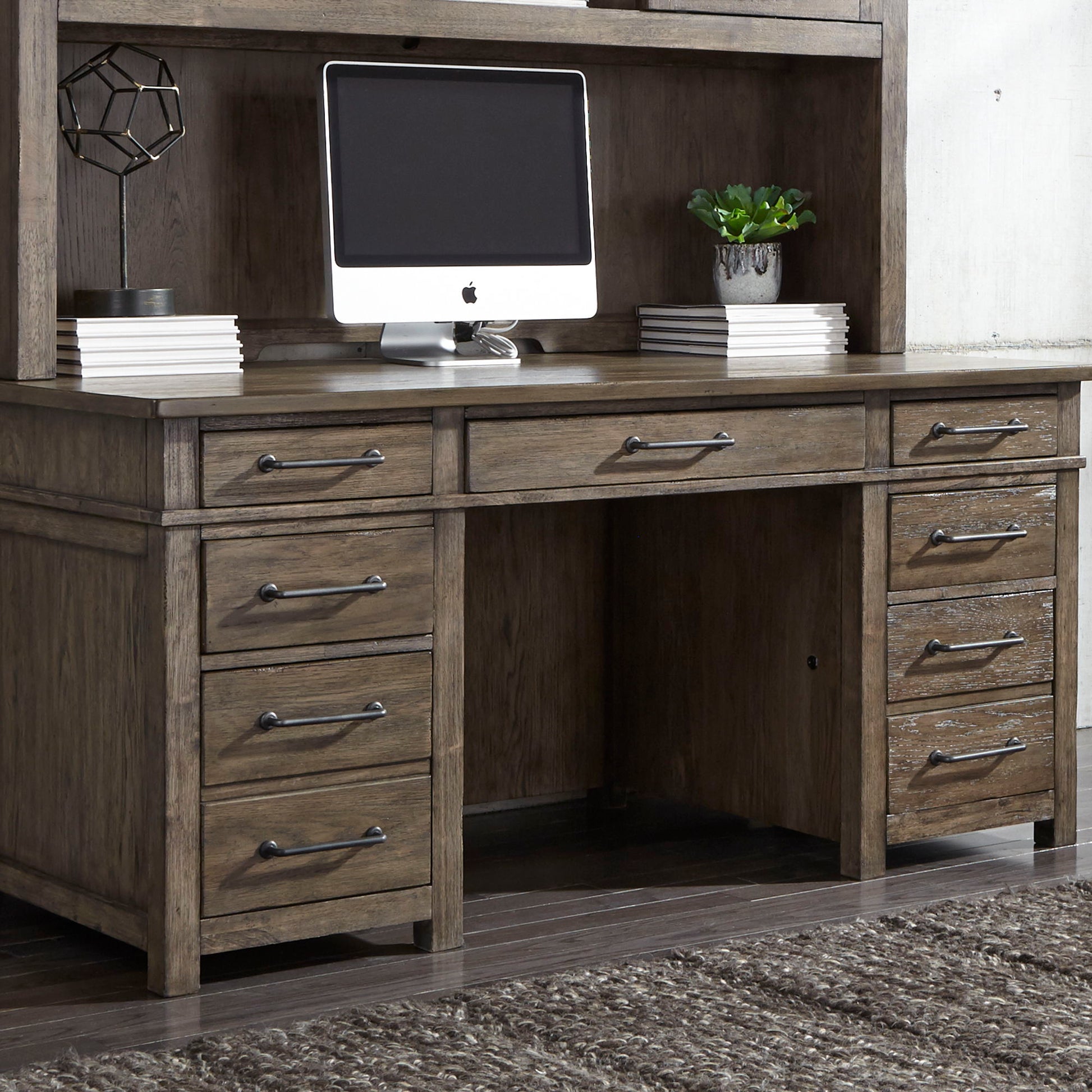 Liberty Furniture Sonoma Road - Desk/Credenza - Light Brown | Meri Furniture
