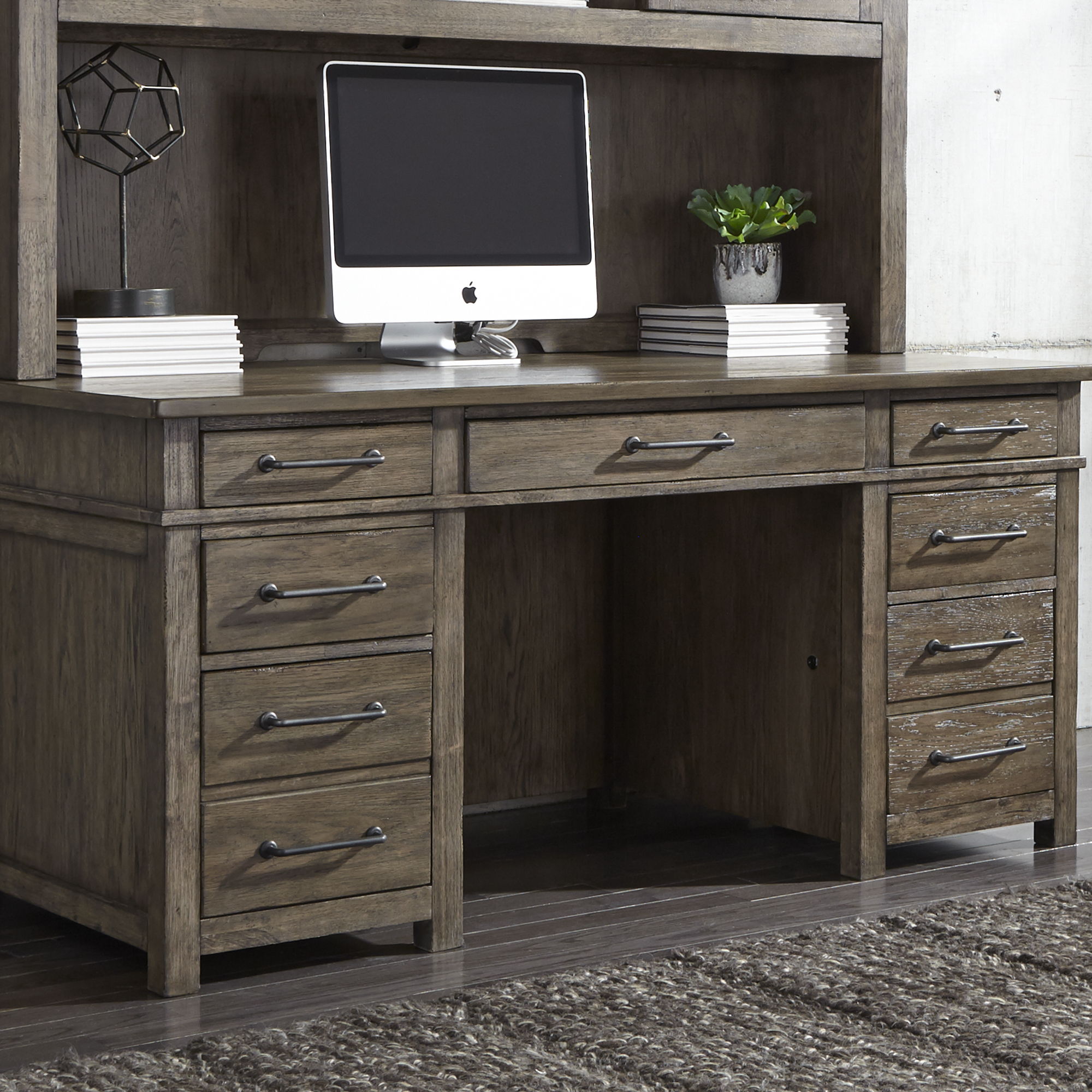Liberty Furniture Sonoma Road - Desk/Credenza - Light Brown | Meri Furniture