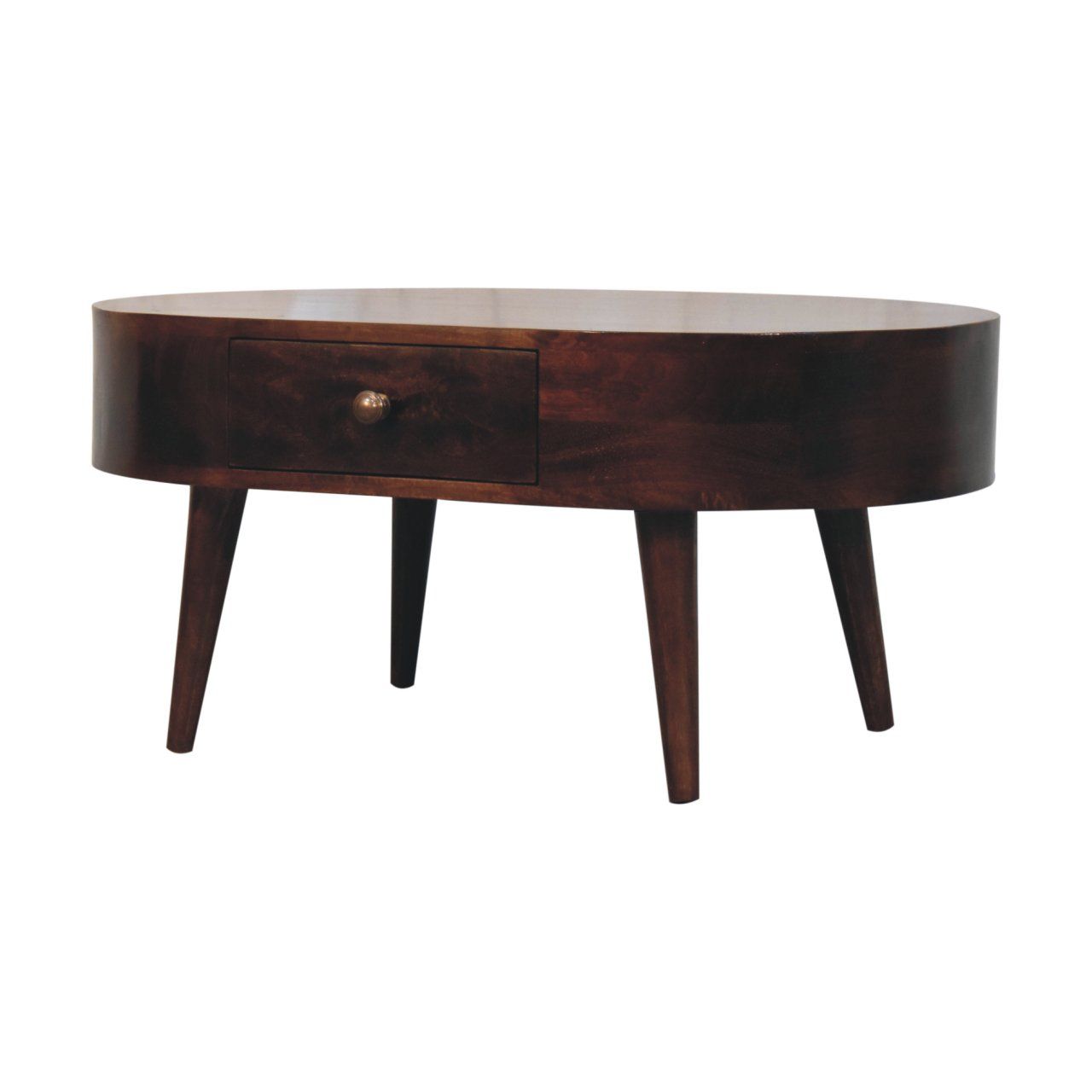 Rounded Wood Table