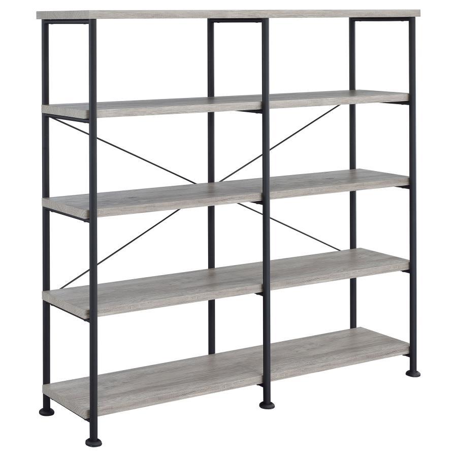 Coaster Fine Furniture Analiese - 4-Shelf Double Bookshelf | Meri Furniture