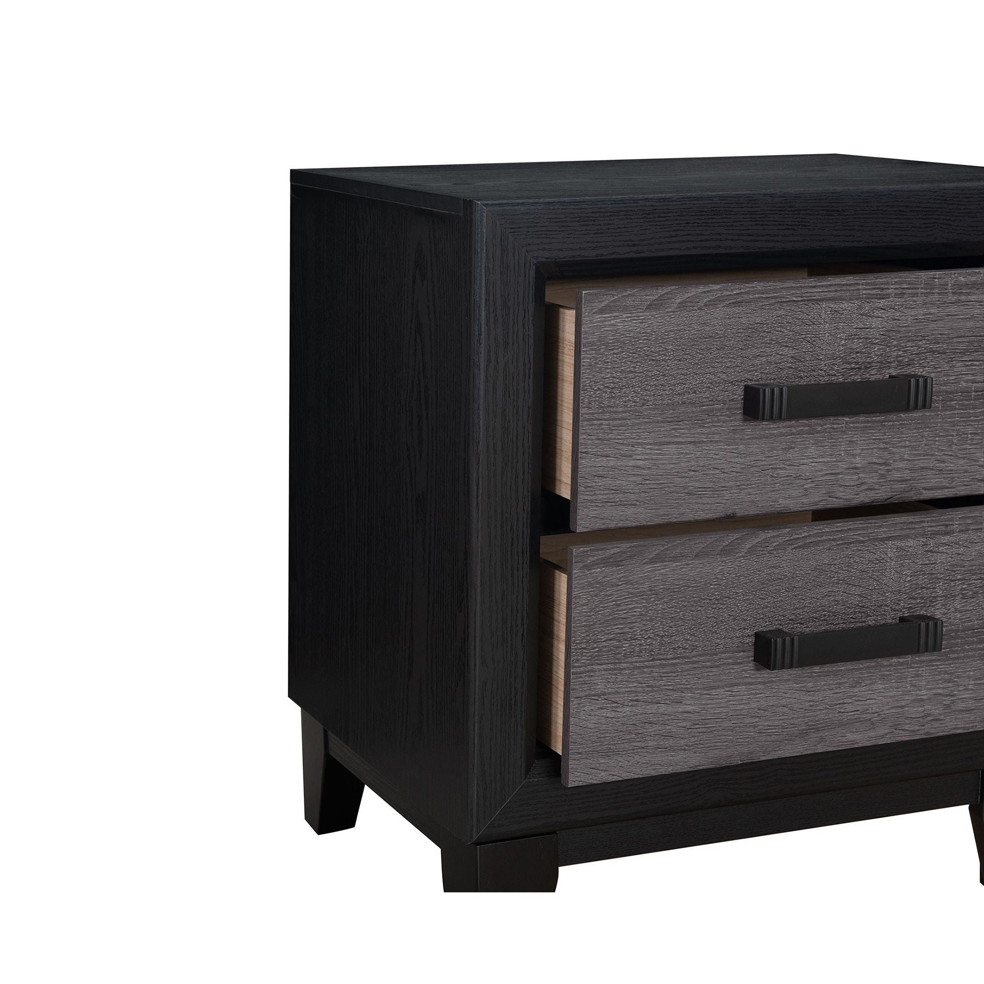 Soluto - Nightstand - Gray / Black
