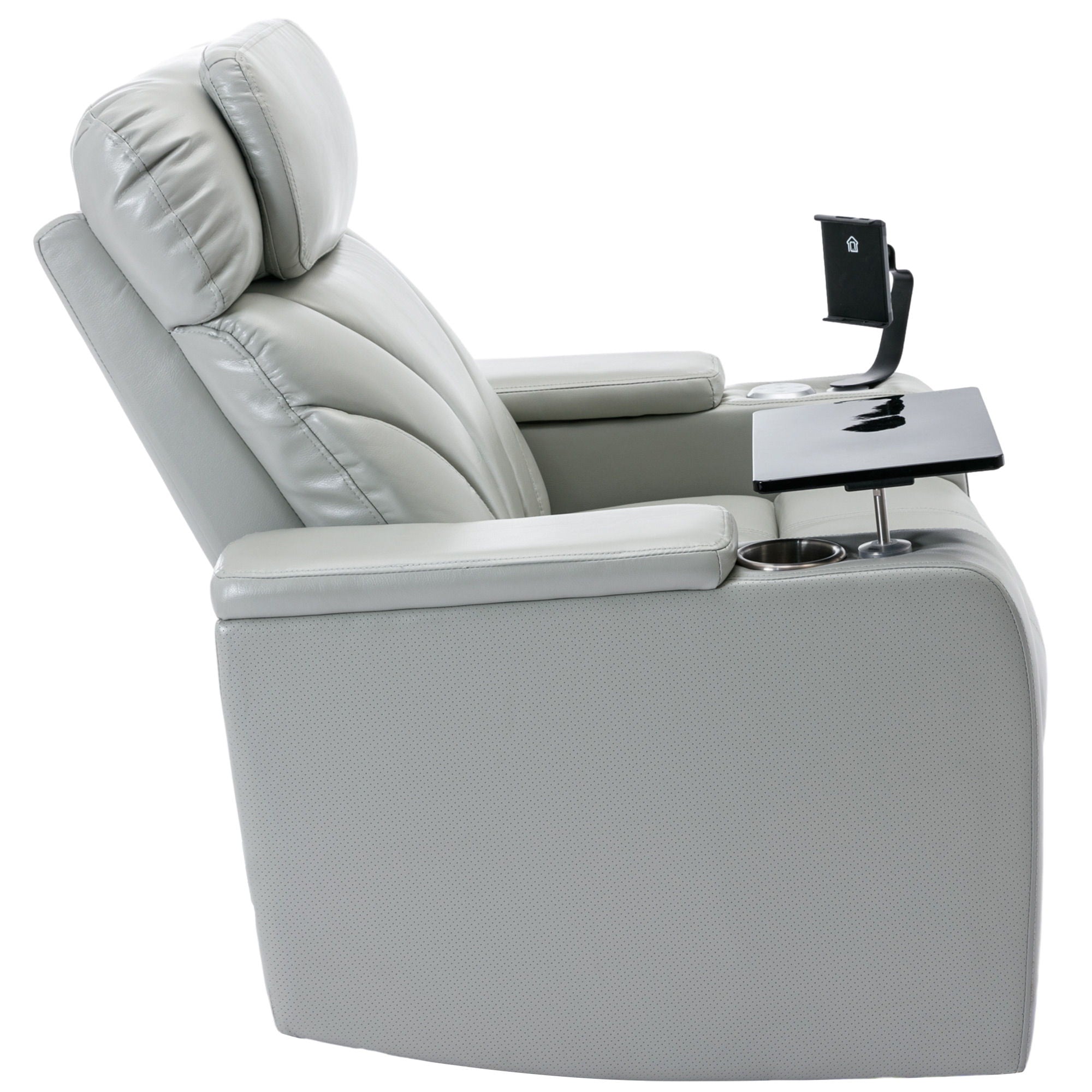 Power Motion Recliner Electric Power Recliner With USB Charging Port, Hidden Arm Storage, Convenient Cup Holder And Bluetooth Speaker