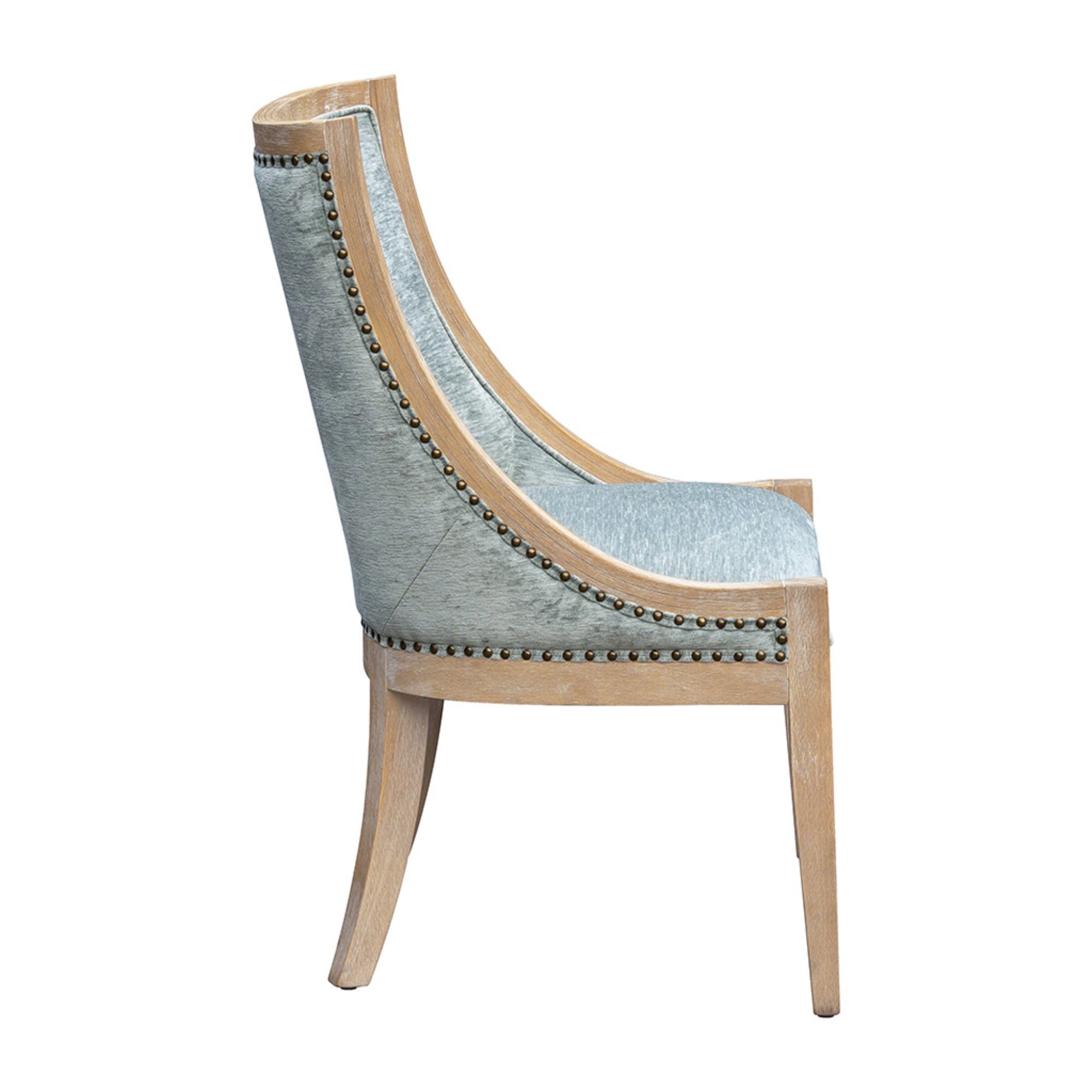 Upholstered Dining Chair With Nailhead Trim