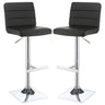 Bianca - Square Upholstered Adjustable Bar Stools (Set of 2)