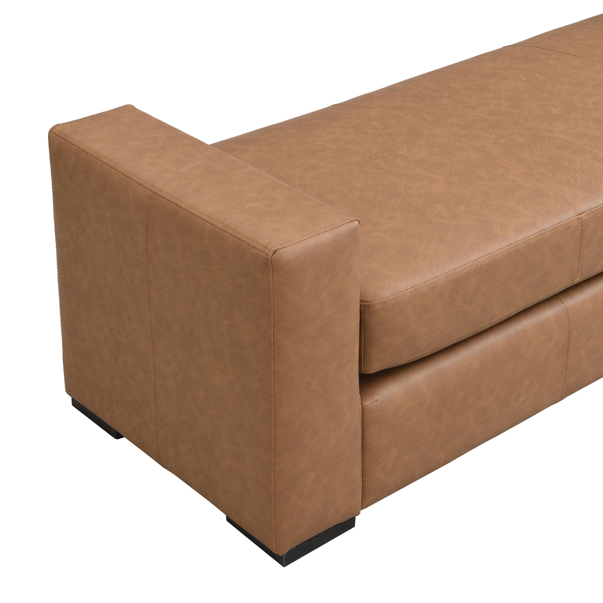 Ottoman With Unique Armrest Design For Living Spaces