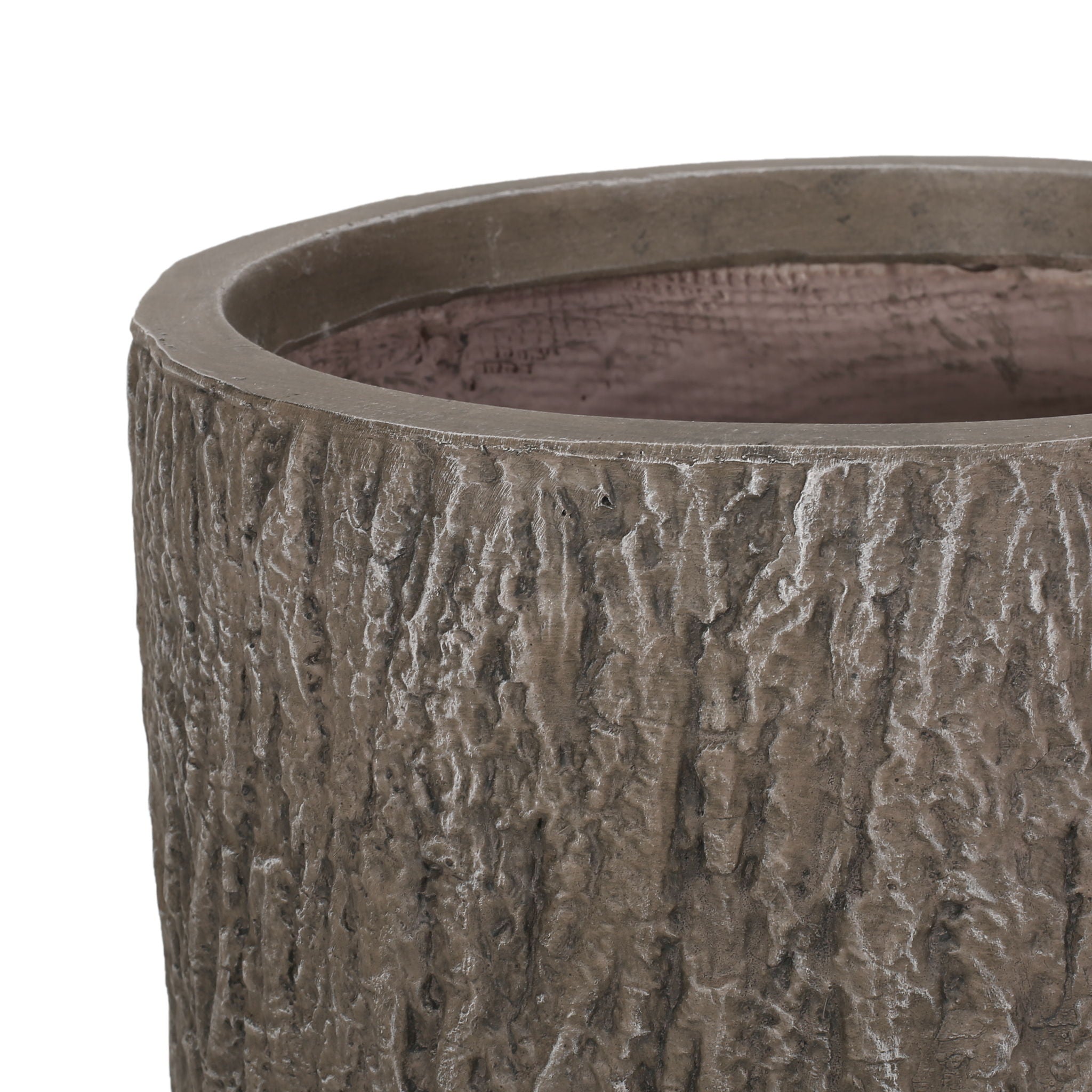 Magnesium Oxide Planter For Outdoor Use - Natural Wood