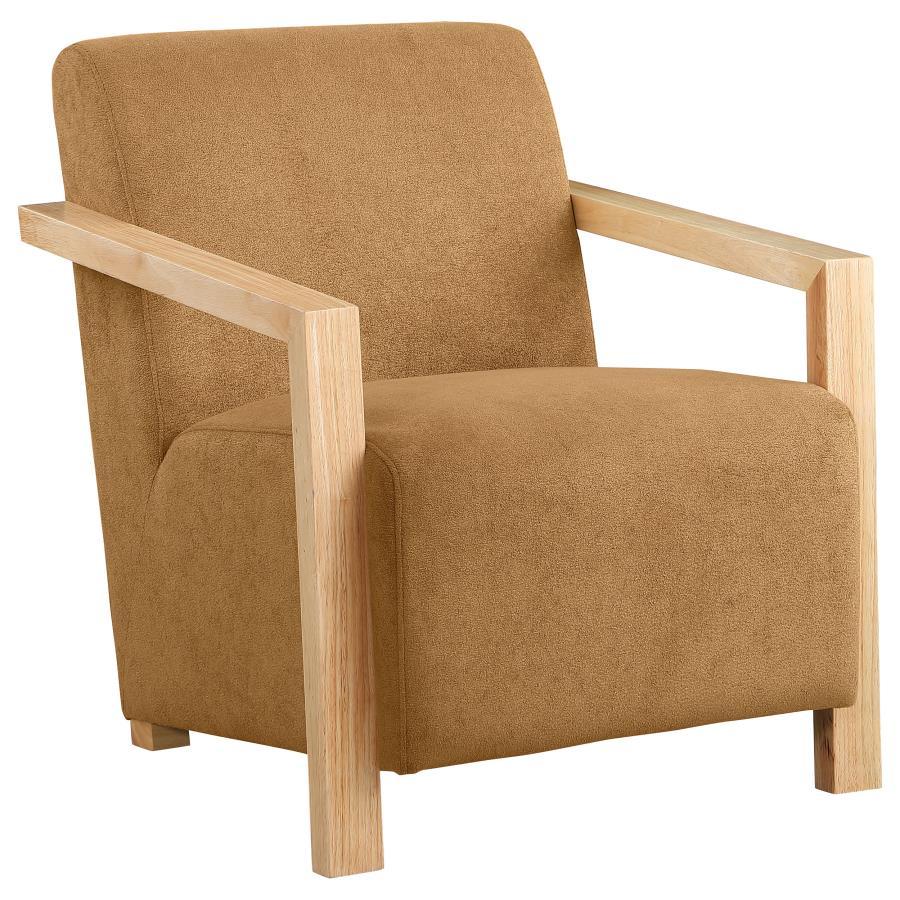 Coaster Fine Furniture Diego - Upholstered Accent Arm Chair With Wood Arms | Meri Furniture