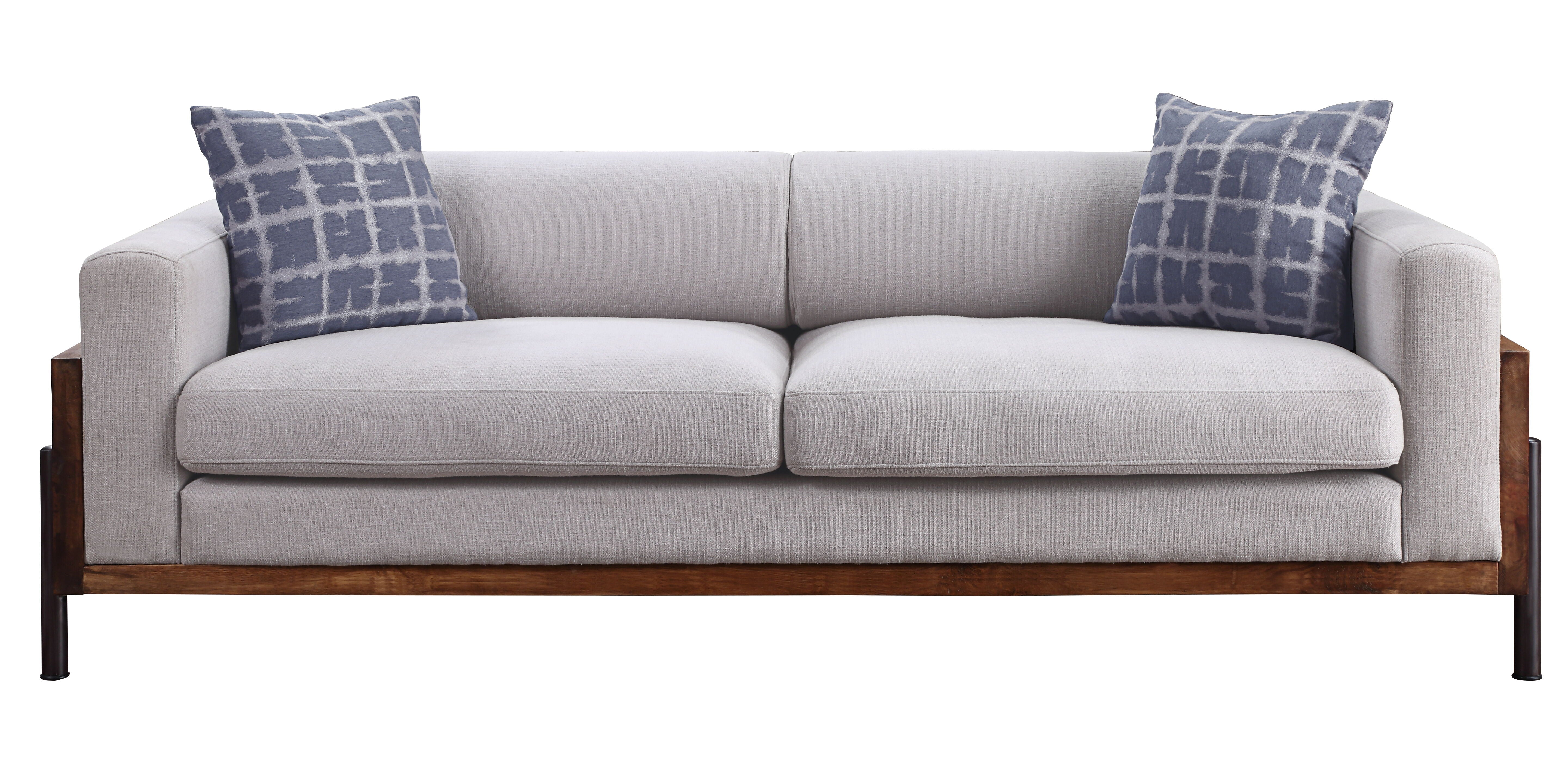 ACME Pelton - Sofa - Fabric & Walnut | Meri Furniture