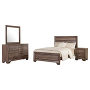 Coaster Fine Furniture Kauffman - Transitional High Headboard Panel Bed Bedroom Set | Meri Furniture