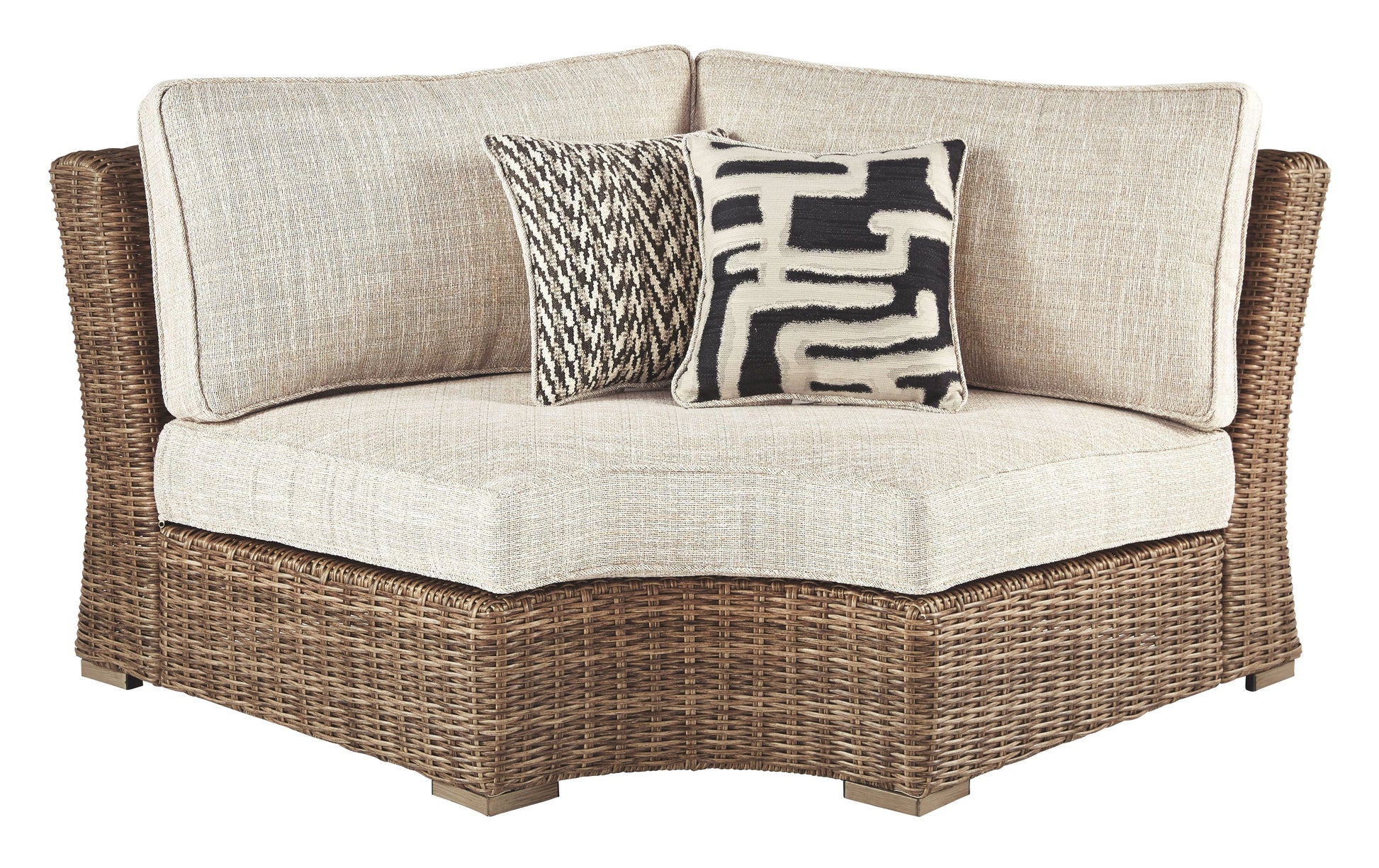 Ashley Furniture Beachcroft - Beige - Curved Corner Chair W/Cushion | Meri Furniture