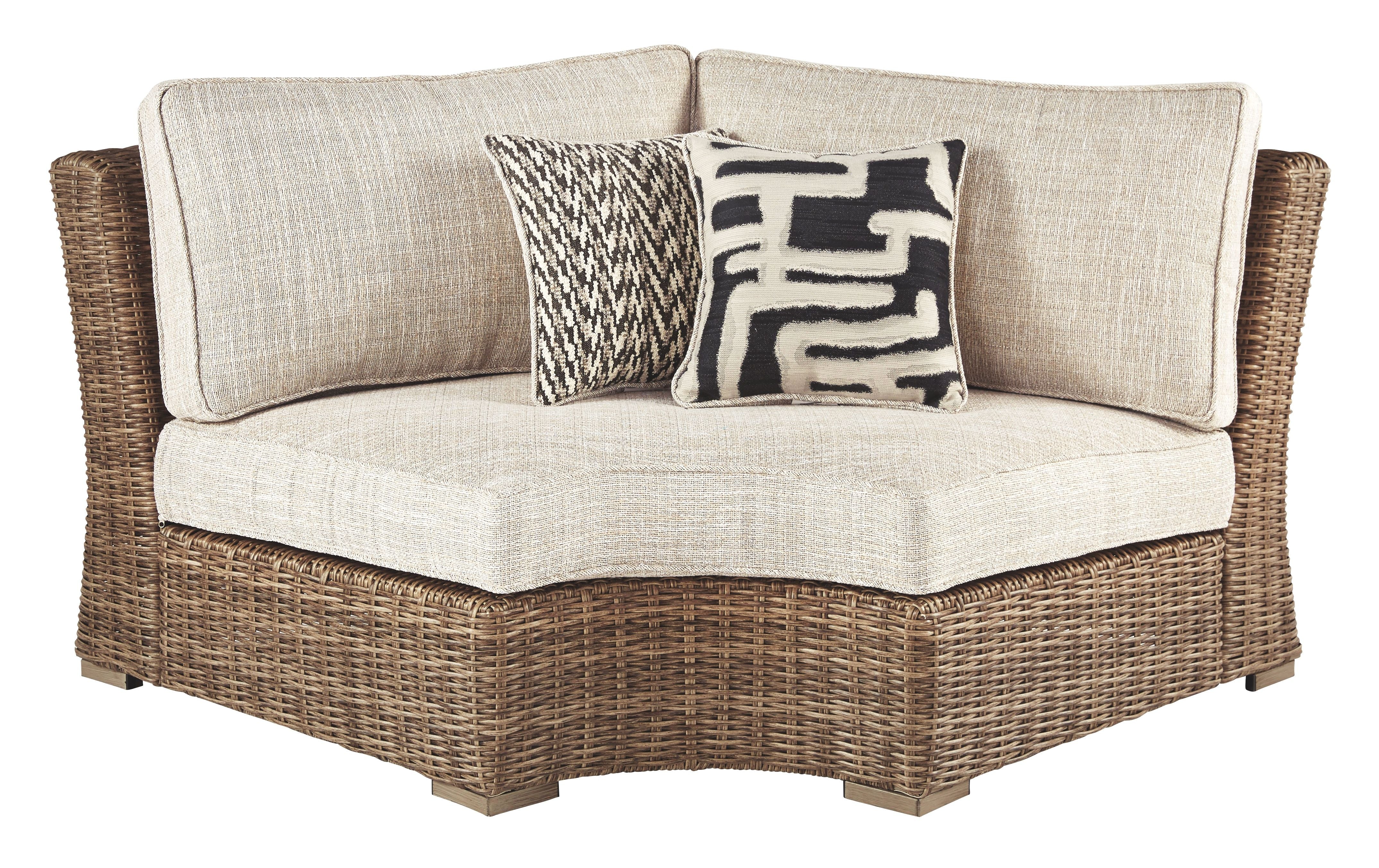 Ashley Furniture Beachcroft - Beige - Curved Corner Chair W/Cushion | Meri Furniture