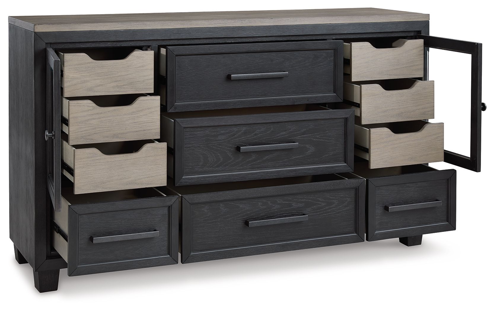 Signature Design by Ashley® Foyland - Dresser, Mirror | Meri Furniture