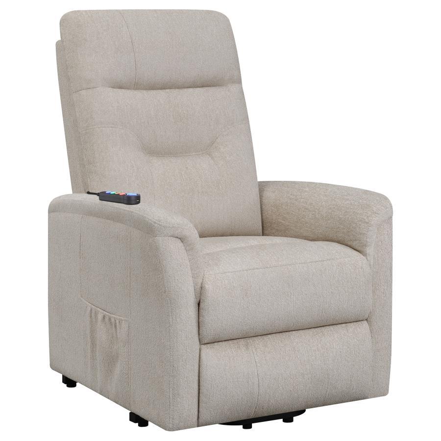 Coaster Fine Furniture Henrietta - Upholstered Power Lift Massage Chair | Meri Furniture