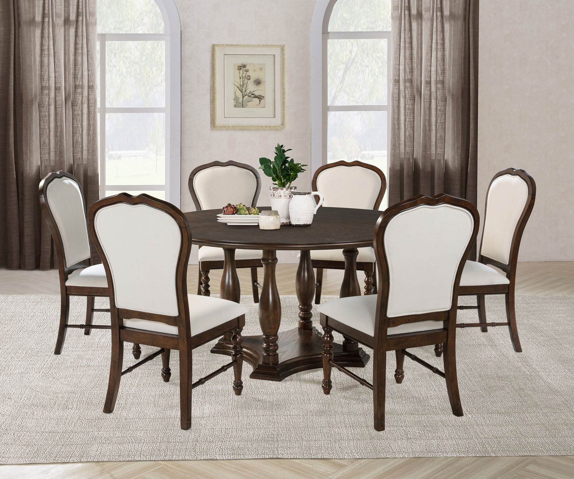 Coaster Fine Furniture Landon - Round Dining Table Set | Meri Furniture