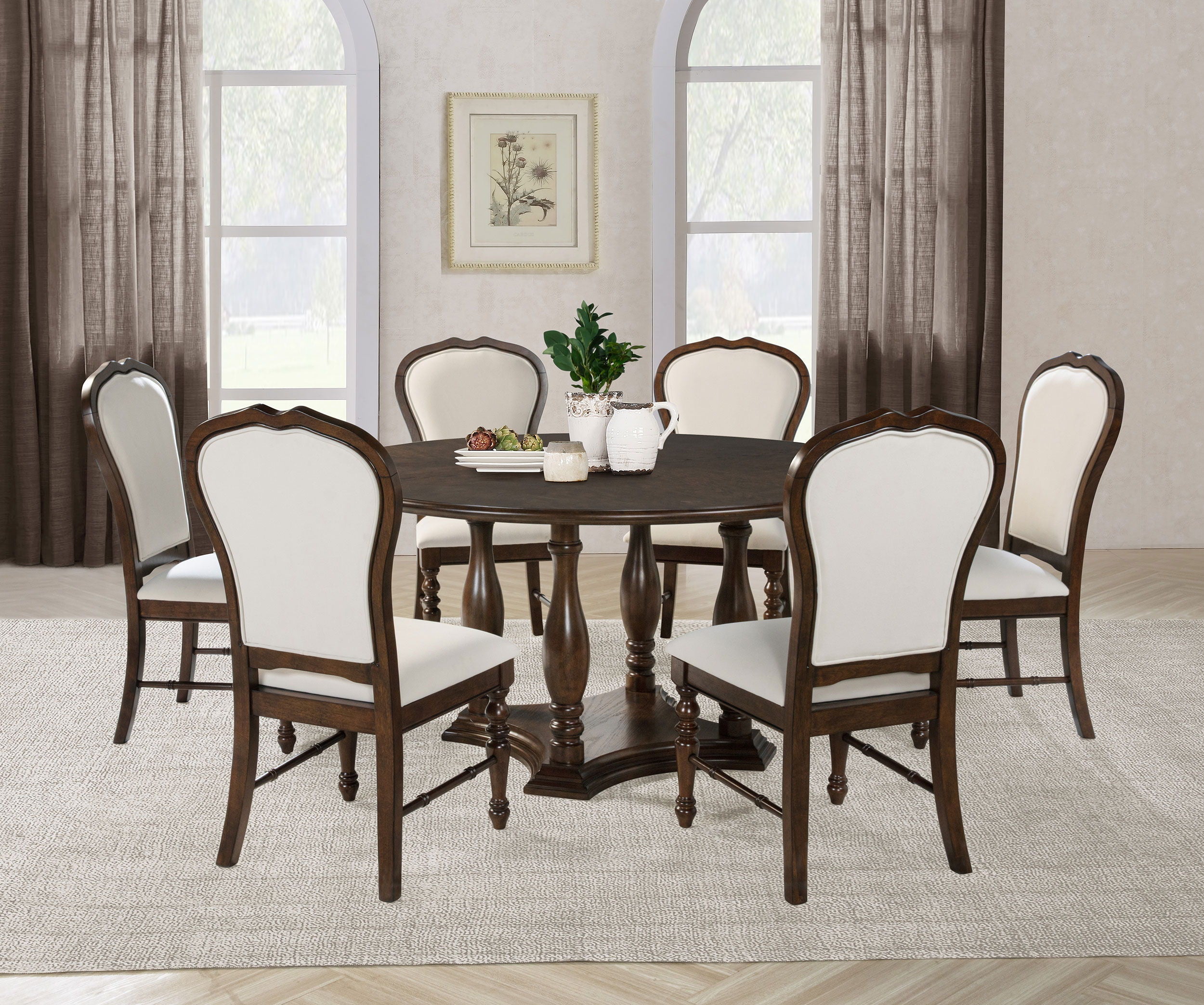 Coaster Fine Furniture Landon - Round Dining Table Set | Meri Furniture