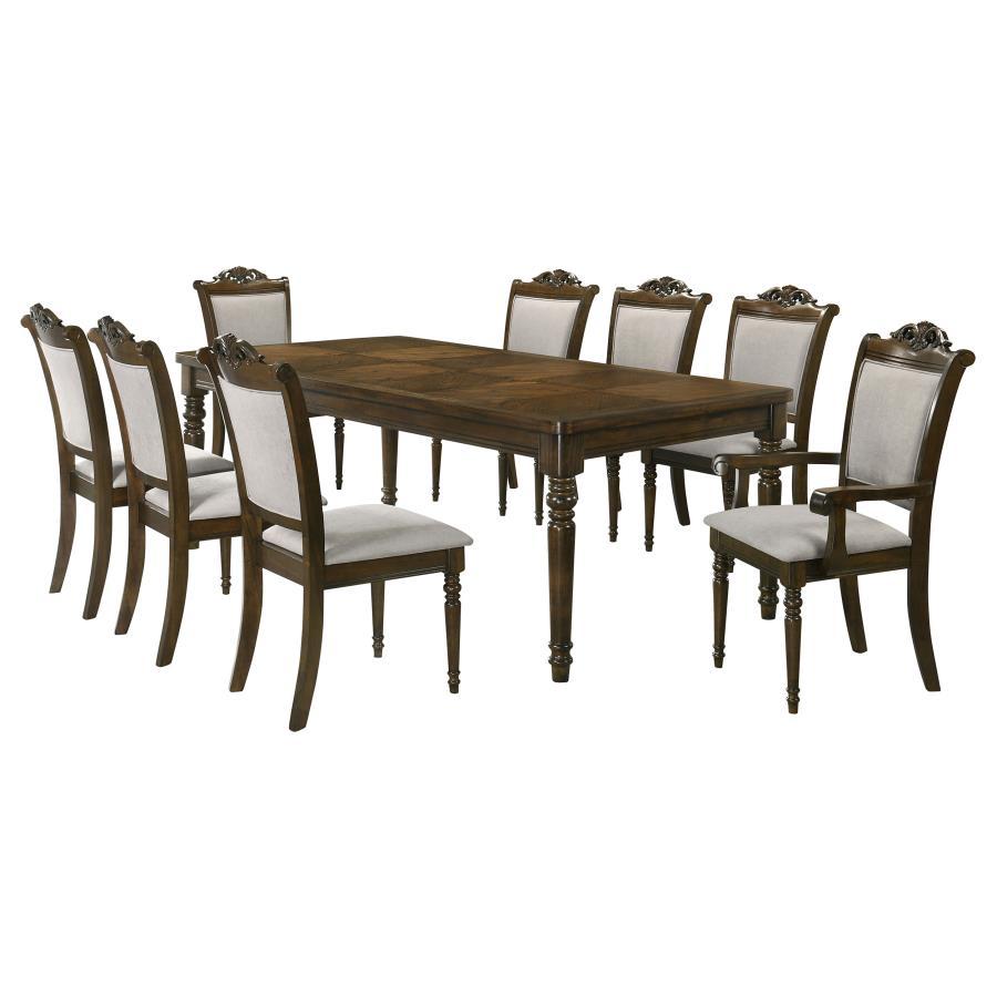 Coaster Fine Furniture Willowbrook - 9 Piece Rectangular Dining Table Set - Chestnut | Meri Furniture