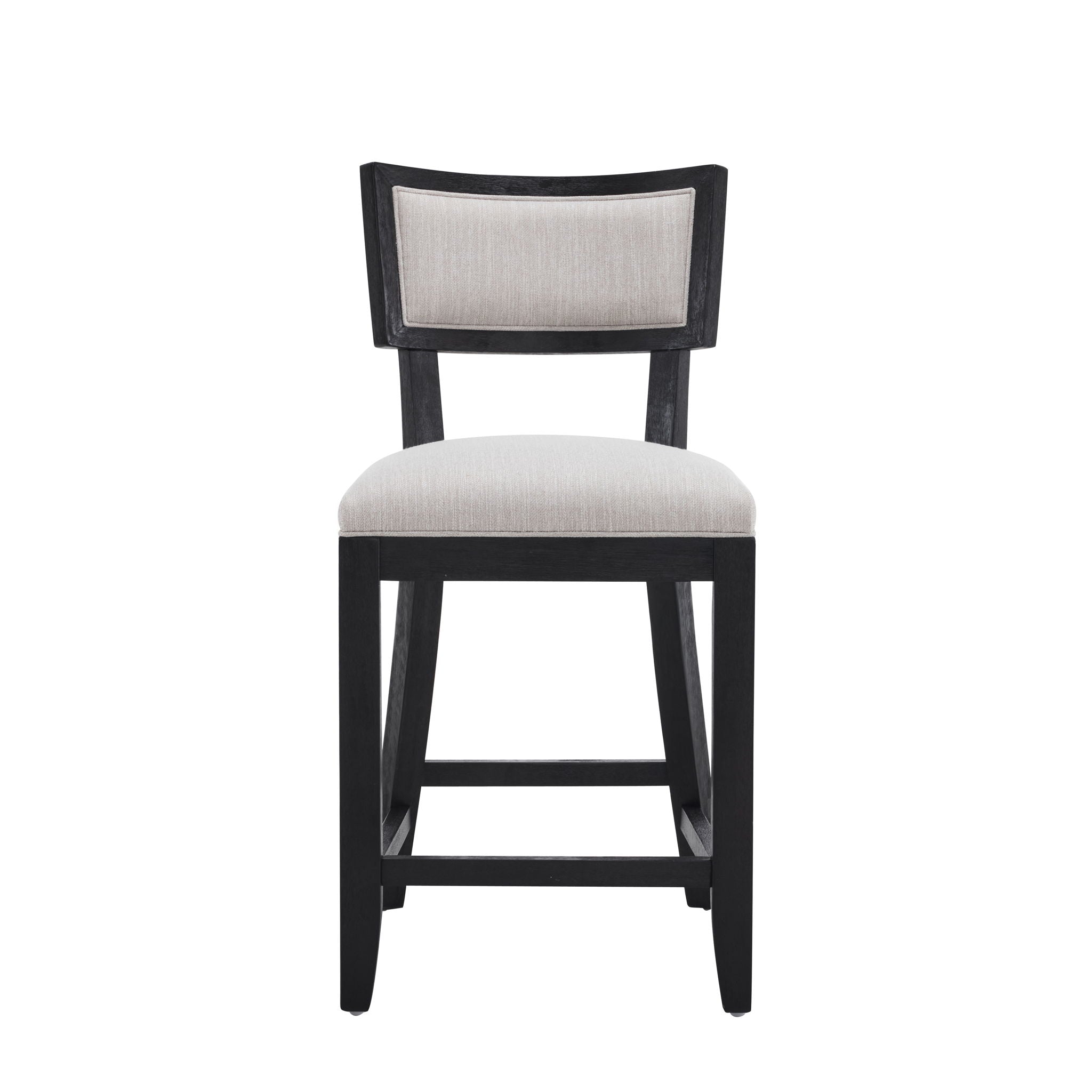 Upholstered Counter Height Bar Stools With Comfy Back (Set of 2)