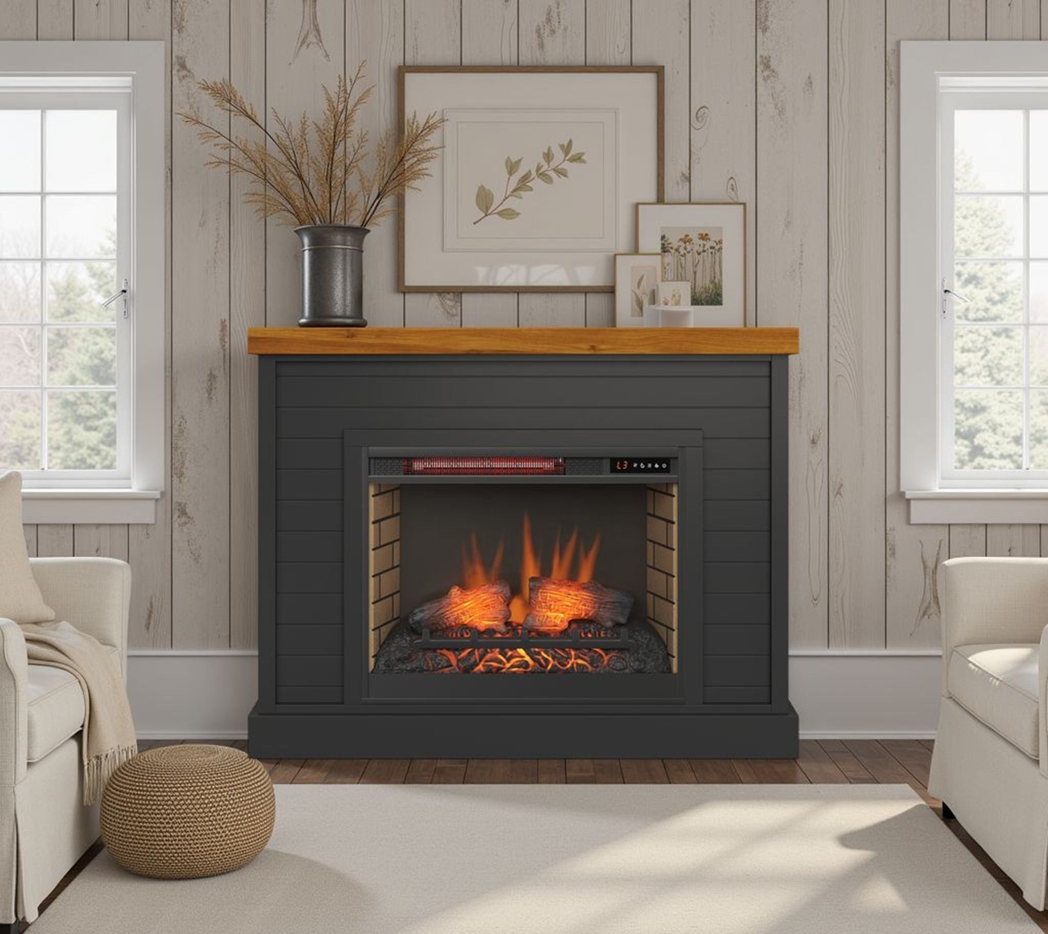 Washington - 48" Fireplace With Mantel