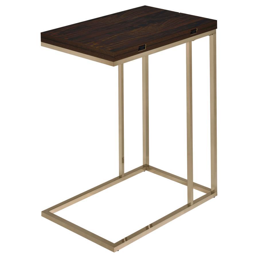 Coaster Fine Furniture Pedro - Expandable C-Shaped Sofa Side Table | Meri Furniture